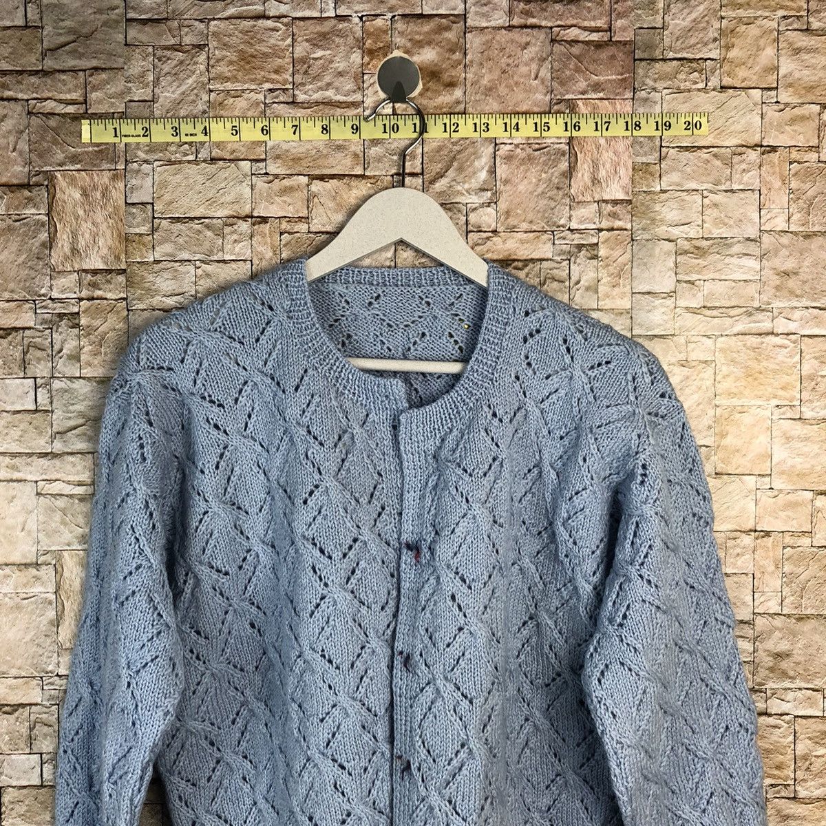 Japanese Brand Japanese Brand vintage Blue Cardigan Knitwear #A859 Size M / US 6-8 / IT 42-44 - 2 Thumbnail