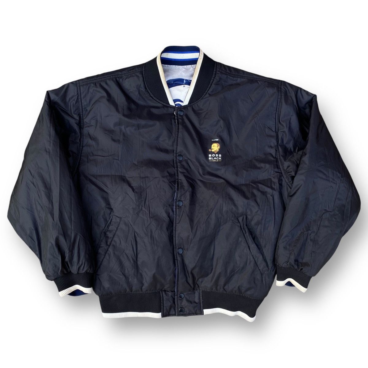 Japanese Brand × Vintage Vintage 90s Suntory Coffee Boss Varsity Bomber Jacket. #D10 Size US L / EU 52-54 / 3 - 8 Thumbnail