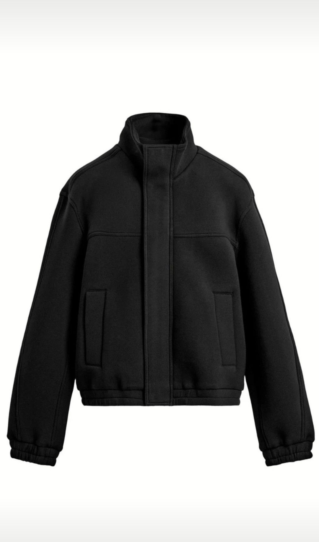 Zara Zara Brand new black neoprene finish jacket Size US S / EU 44-46 / 1 - 1 Thumbnail