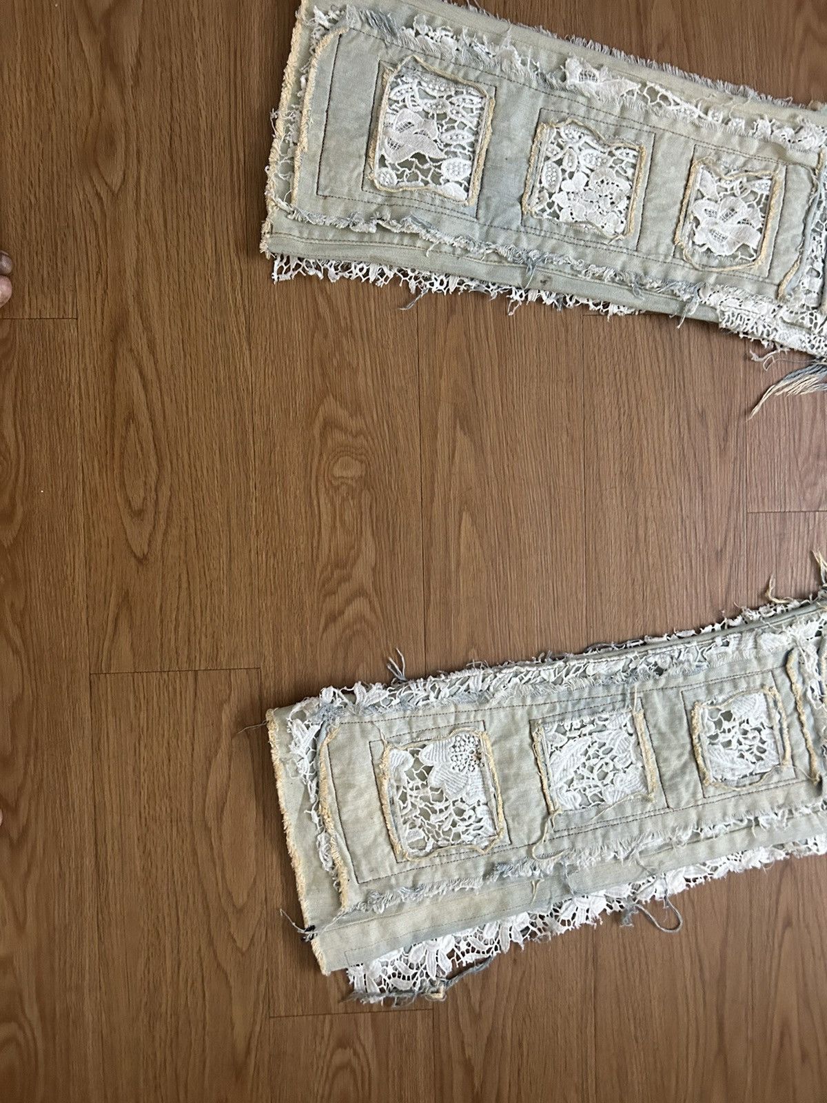 Other Hand stitched denim lace pattern Size US 36 / EU 52 - 2 Thumbnail
