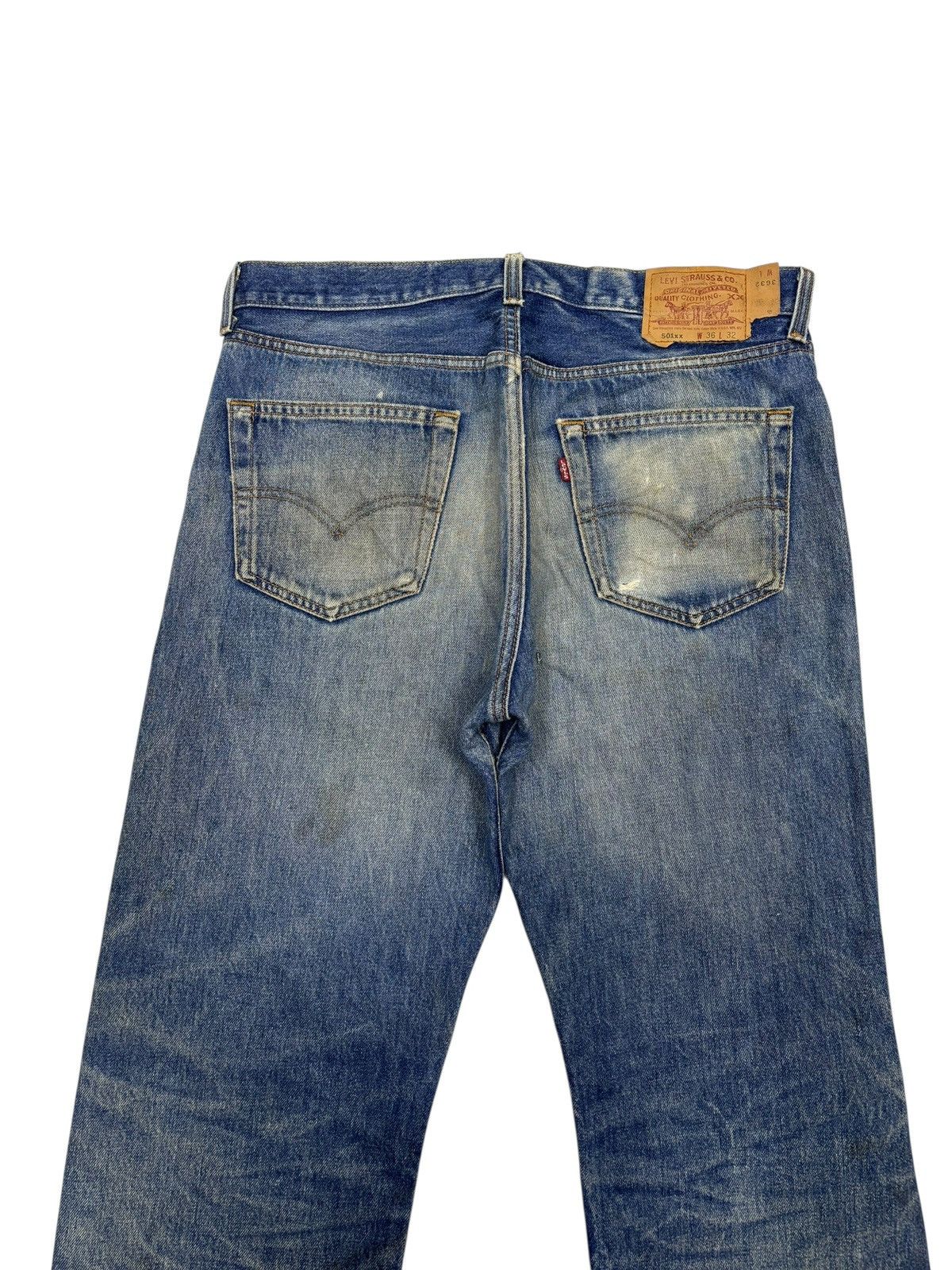 Kapital Vintage Levis 501xx Destroyed Denim Jean Made in USA 🇺🇸 Size US 34 / EU 50 - 6 Thumbnail