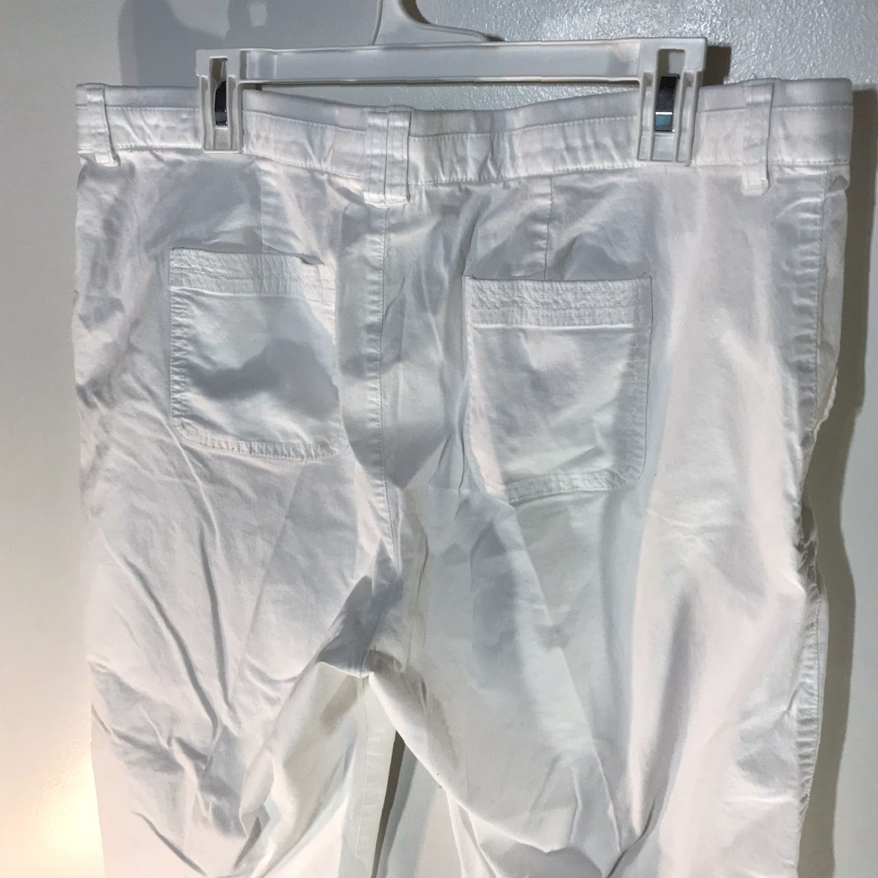 Vintage VINTAGE Rafaella Women's Cropped Pants Size 16 White 90s Casual Workwear Summer Size 38" / US 16 / IT 52 - 5 Thumbnail
