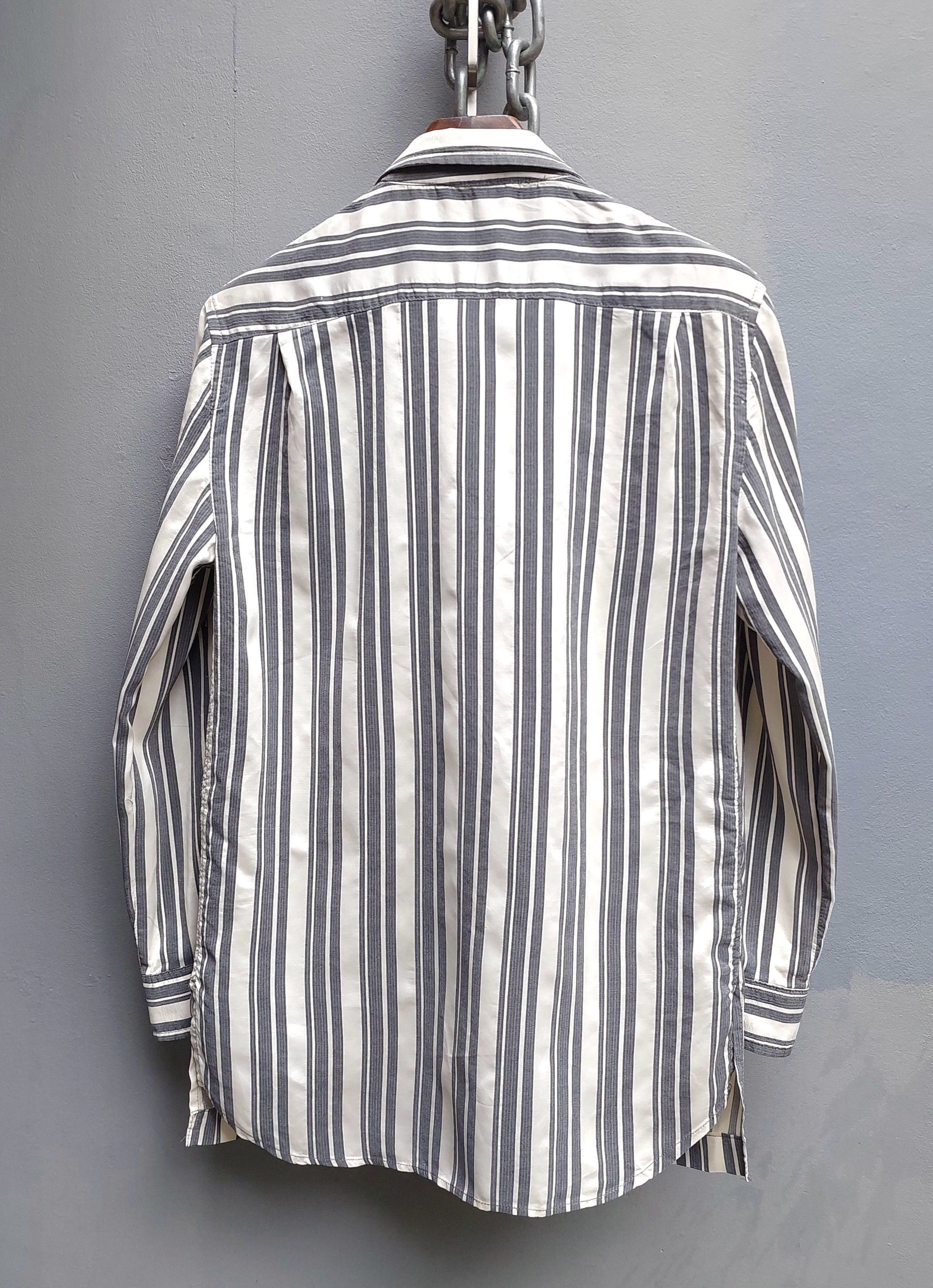 Ann Demeulemeester Ann Demeulemeester Striped Tailored Pajama Style Blazer Size US XXS / EU 40 - 10 Thumbnail