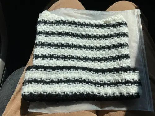 Japanese Brand Takako x Yumi Cat Ears Striped Knitted Beanie Hat Size ONE SIZE - 3 Thumbnail