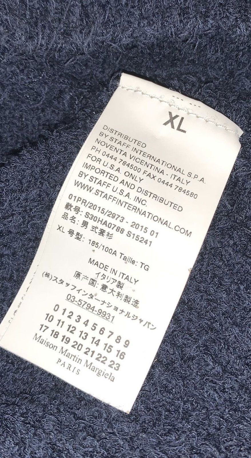 Maison Margiela SS15 Maison Margiela Dark Navy Mohair Sweater Size US XL / EU 56 / 4 - 13 Thumbnail