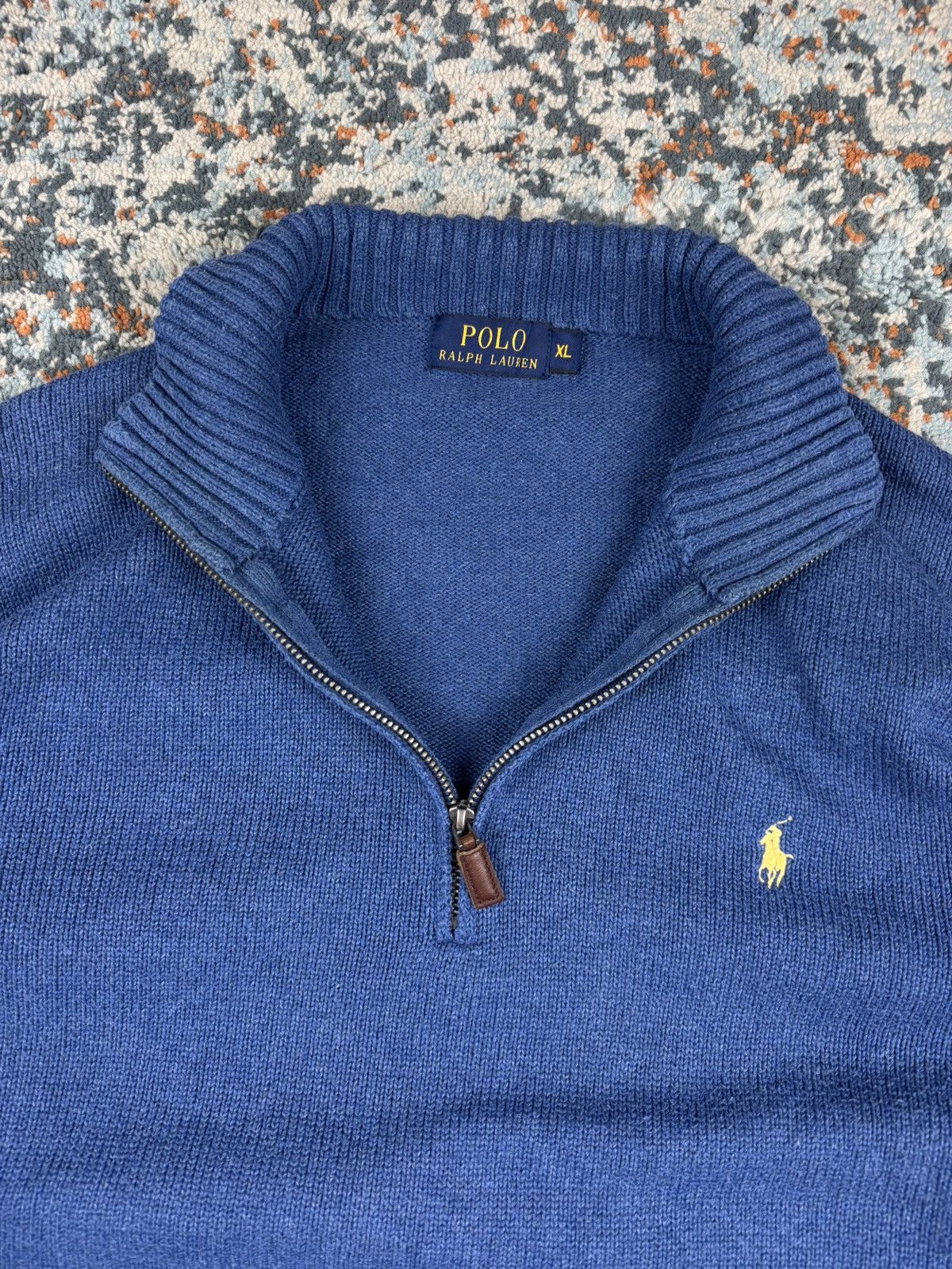 Polo Ralph Lauren × Vintage Vintage Y2K Polo Ralph Lauren 1/4 quarter zip sweater knit Size US XL / EU 56 / 4 - 5 Thumbnail