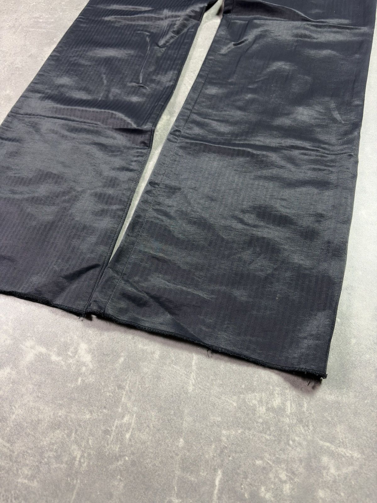 Dirk Bikkembergs 00s Dirk Bikkembergs Wide Leg Striped Belted Pants Flared 48 Size US 32 / EU 48 - 5 Thumbnail
