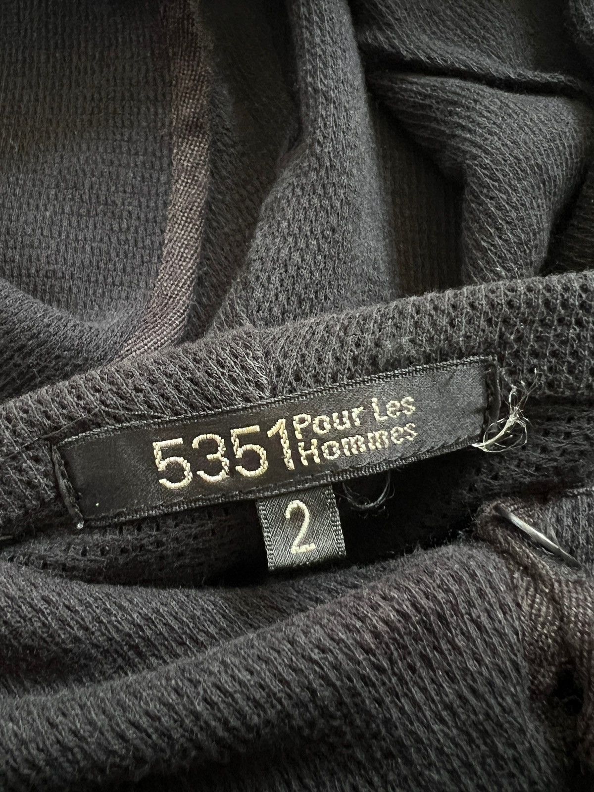5351 POUR LES HOMMES × Japanese Brand × Vintage Vintage 5351 Pour Les Hommes Mesh Waffle Button Jacket Size US XS / EU 42 / 0 - 17 Thumbnail