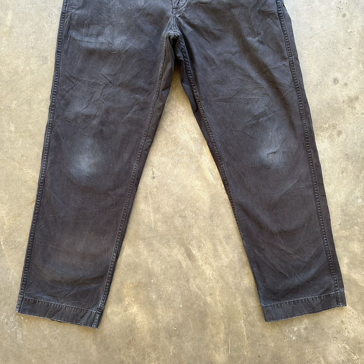 Japanese Brand Vintage Uniqlo Distressed Black Casual Trousers Pants Size US 35 - 3 Thumbnail