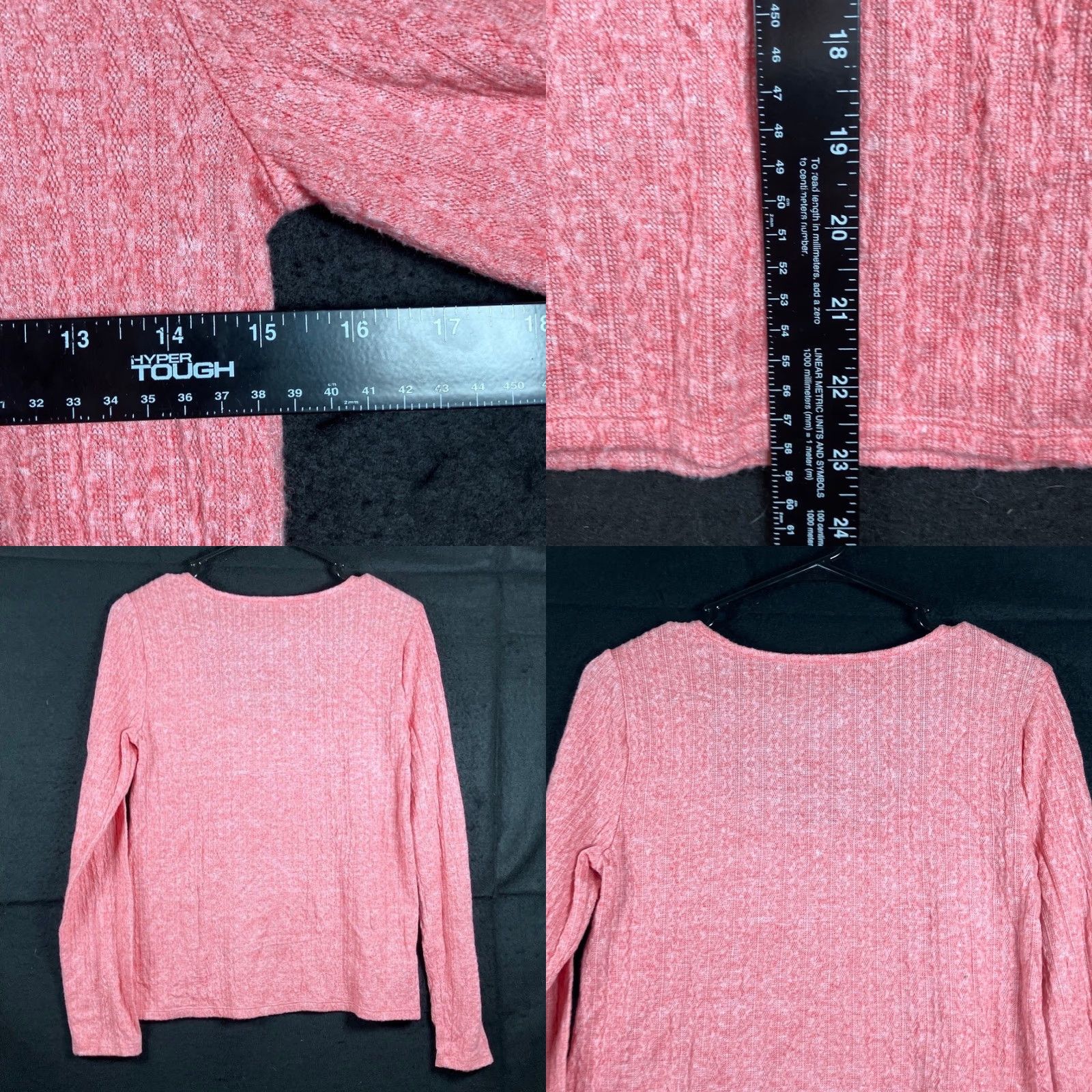 Loft LOFT Outlet Womens Blouse Pink Sleeve U Neck Long Sleeve Stretch Medium Shirt Womens Size M / US 6-8 / IT 42-44 - 8 Thumbnail
