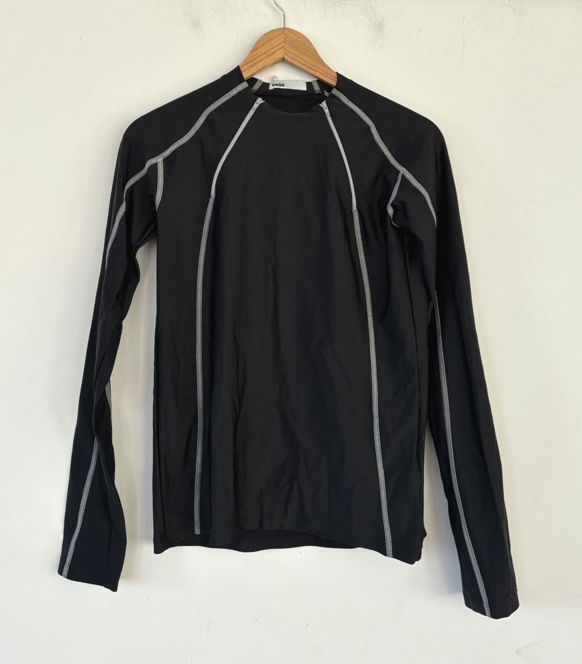 21ss Ande shirt with contrast stitches