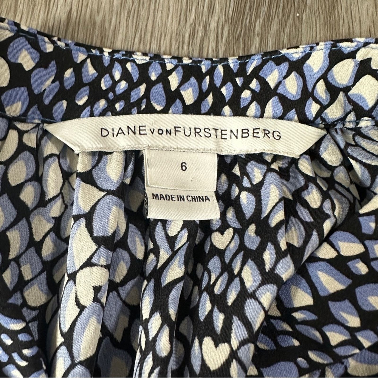 Diane von Furstenberg Diane Von Furstenberg Freya Silk Blend Shirt Dress Sz 6 Size M / US 6-8 / IT 42-44 - 6 Thumbnail