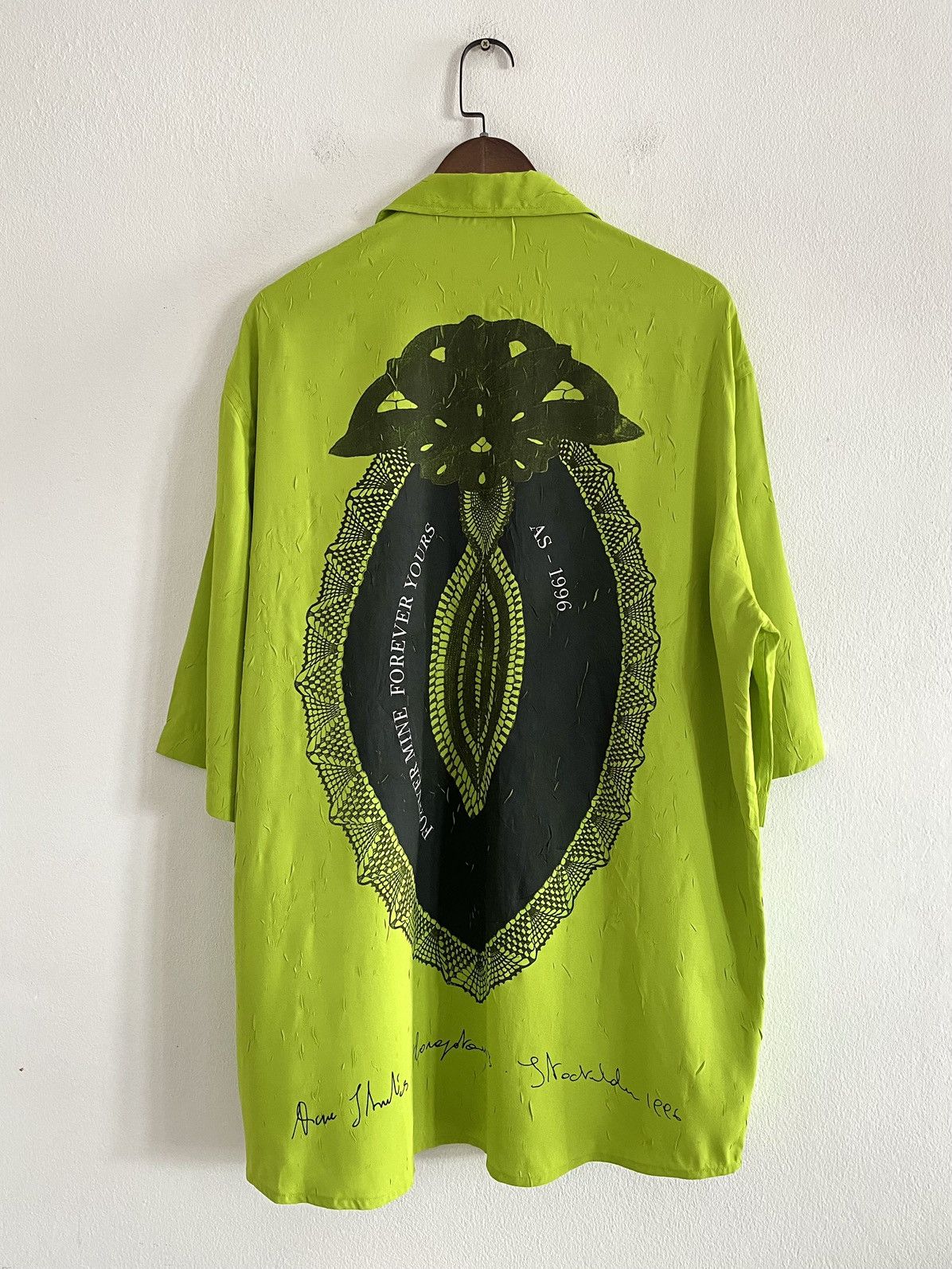 Acne Studios Graphic Printed Collared Button-Up Shirt