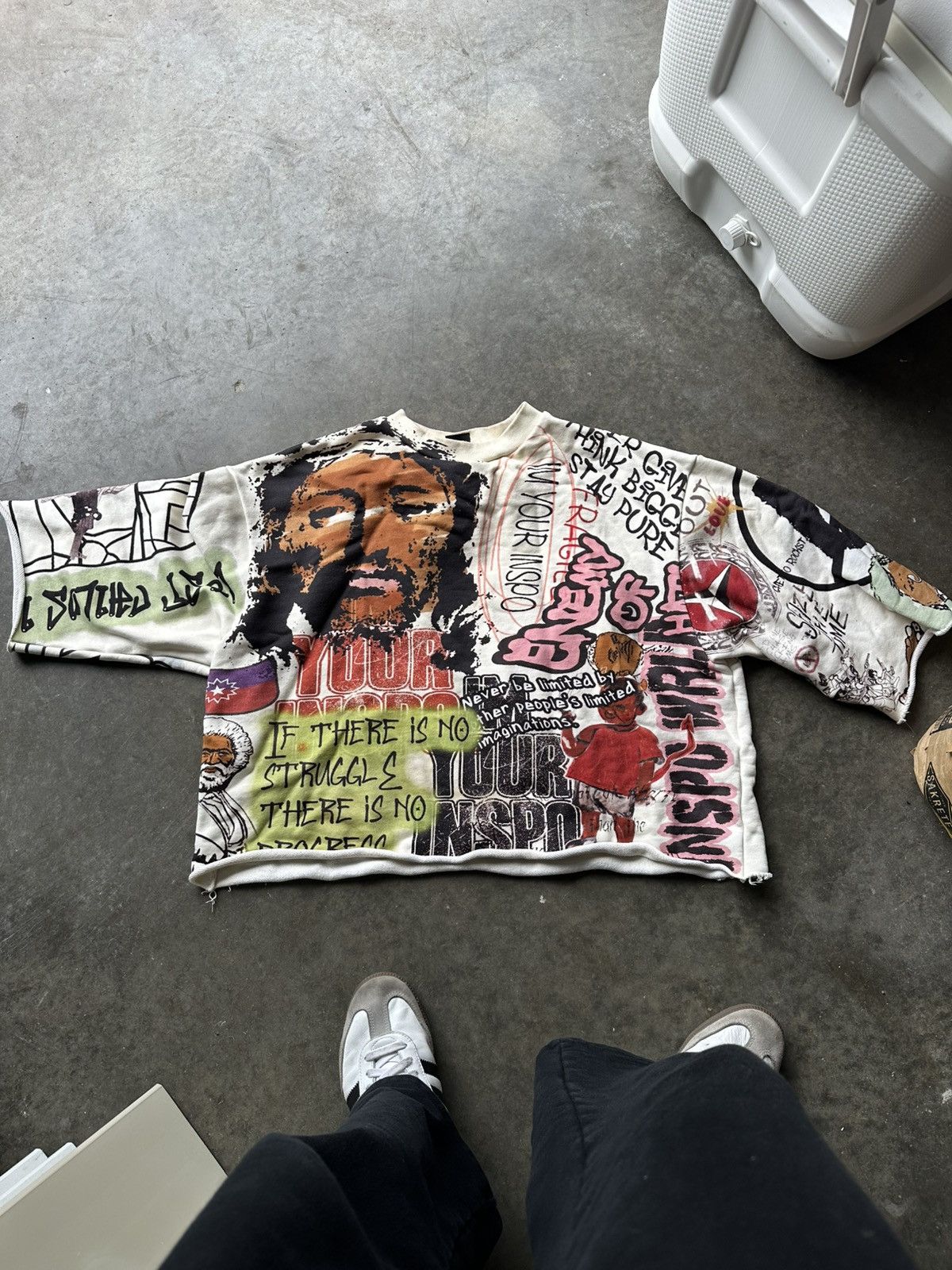 Other InspoWrld All Over Jesus Crop Tee Size US XL / EU 56 / 4 - 1 Thumbnail