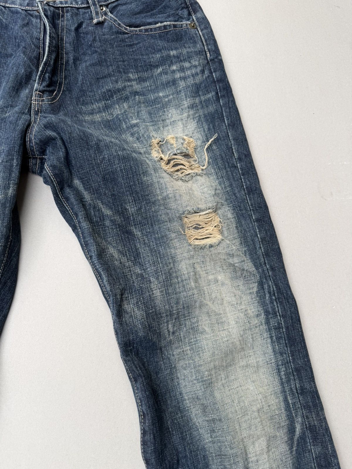 Japanese Brand Mash Mania lace up flare jeans Size US 28 / EU 44 - 5 Thumbnail