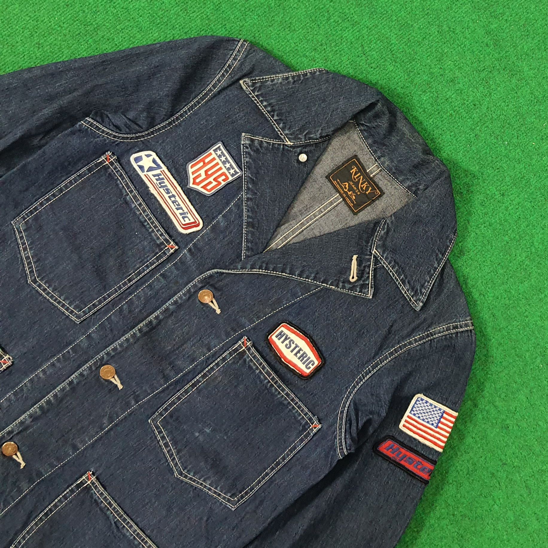 Hysteric Glamour × Japanese Brand Vintage Kinky by Hysteric Glamour Patches Denim Jacket Size US S / EU 44-46 / 1 - 2 Thumbnail