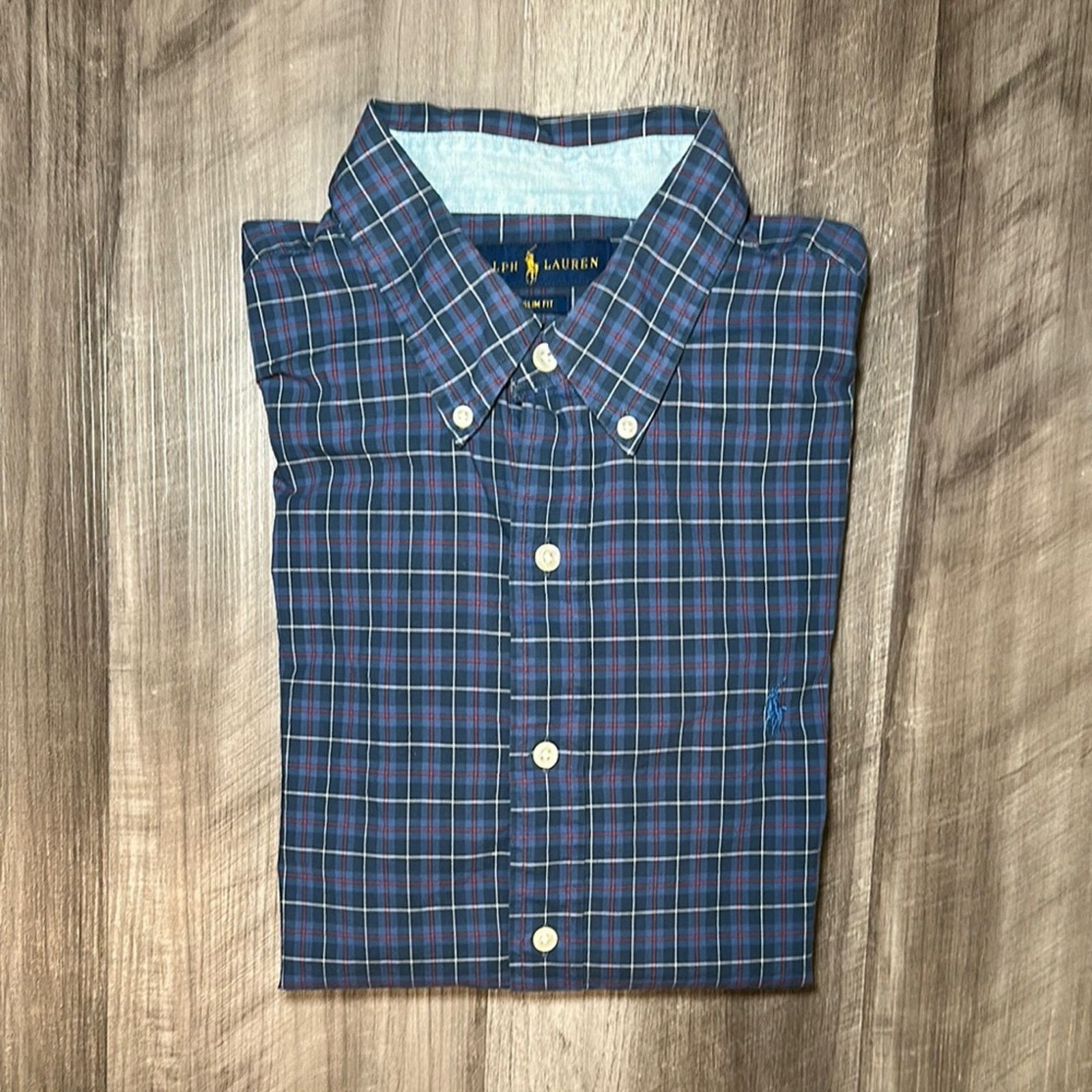 Ralph Lauren Ralph Lauren Slim Fit Plaid Long Sleeve Button Down - Large Size US L / EU 52-54 / 3 - 1 Thumbnail