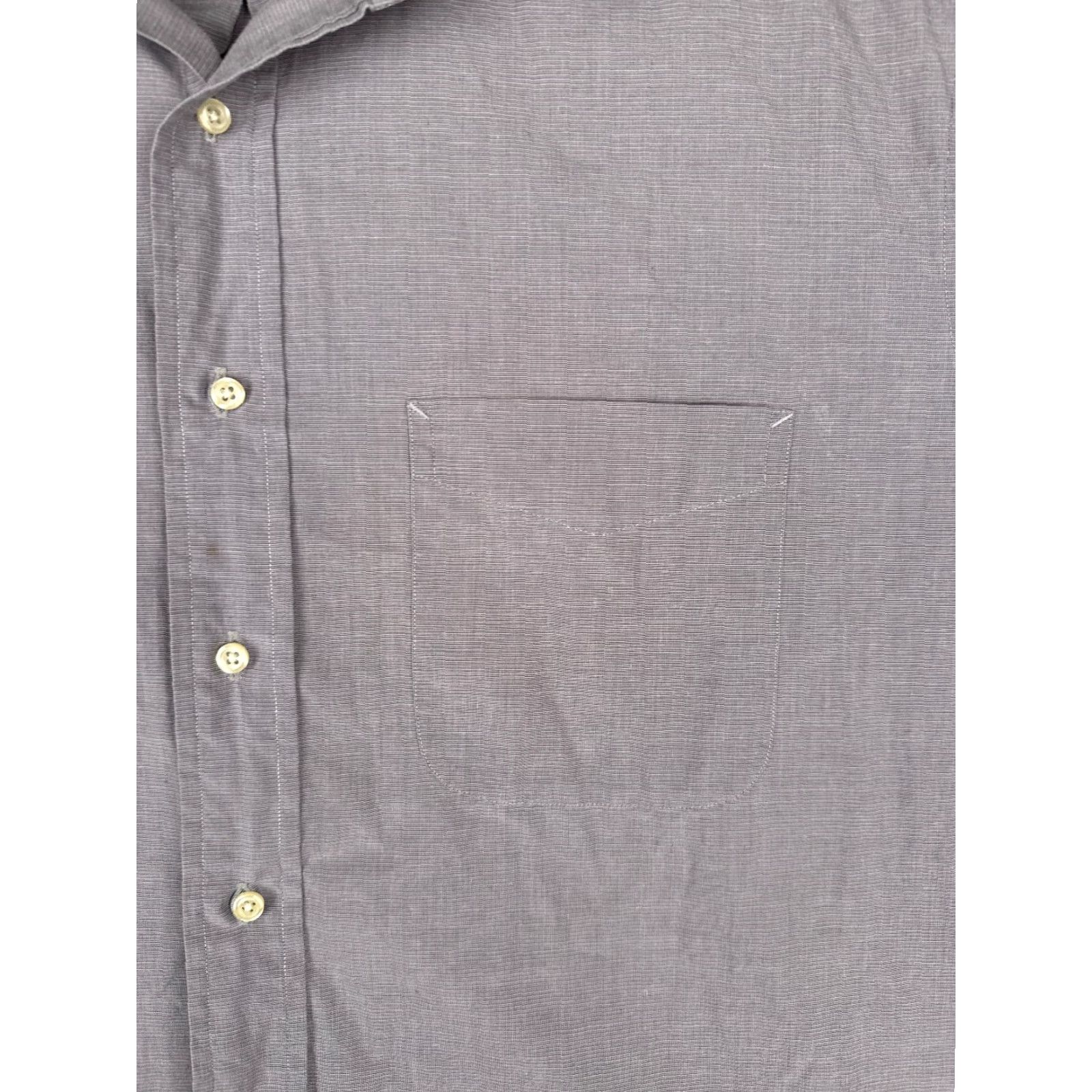 Tommy Hilfiger Tommy Hilfiger Shirt Men Gray Button-Up Long Sleeve Pocket Cotton 32-33 XL Regular Button-Down Chest 44 in Size US XL / EU 56 / 4 - 6 Thumbnail