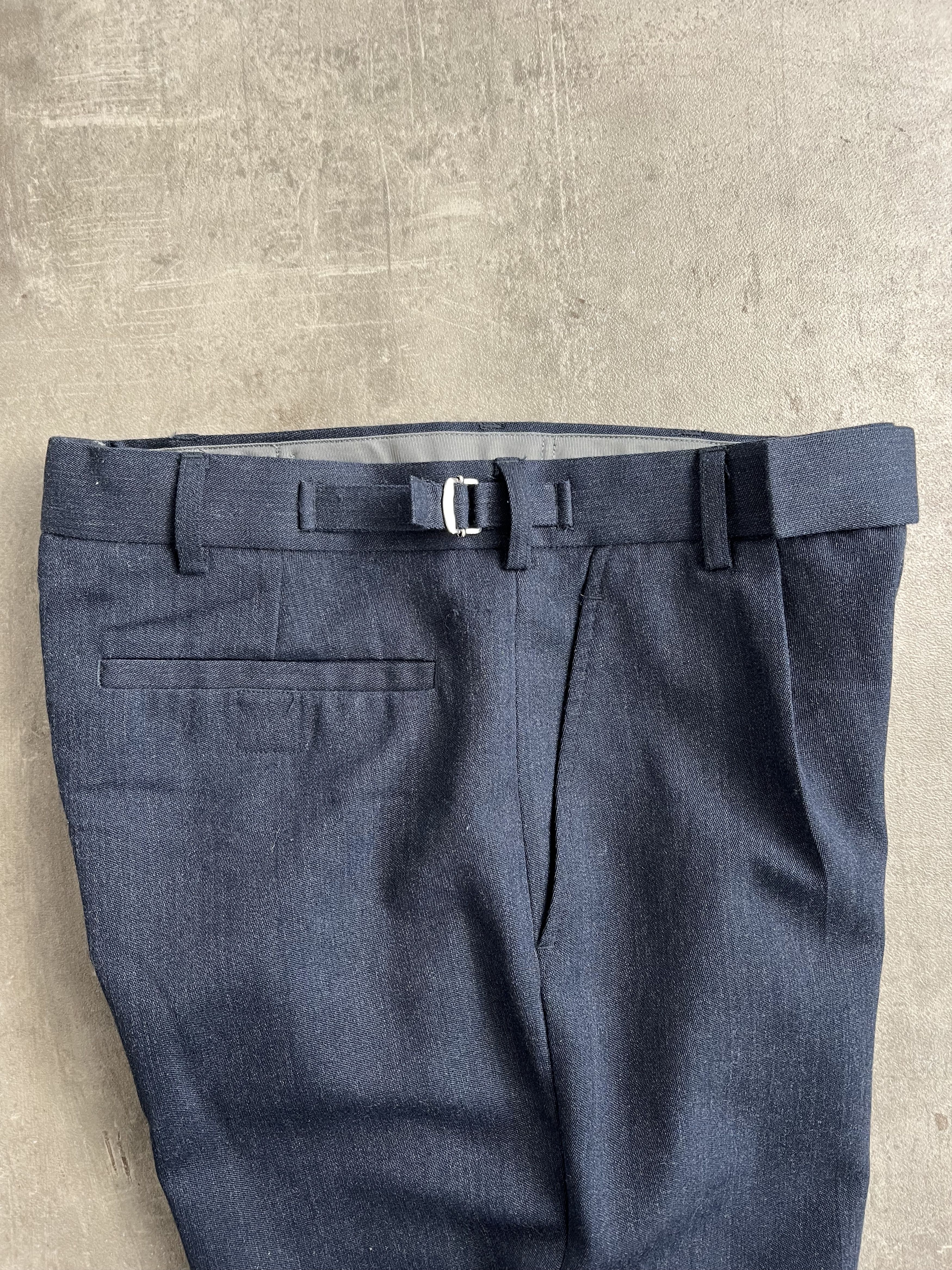Vintage BRITISH AIR FORCE WOOL TAILOR PANTS BLUE Size US 33 - 5 Thumbnail