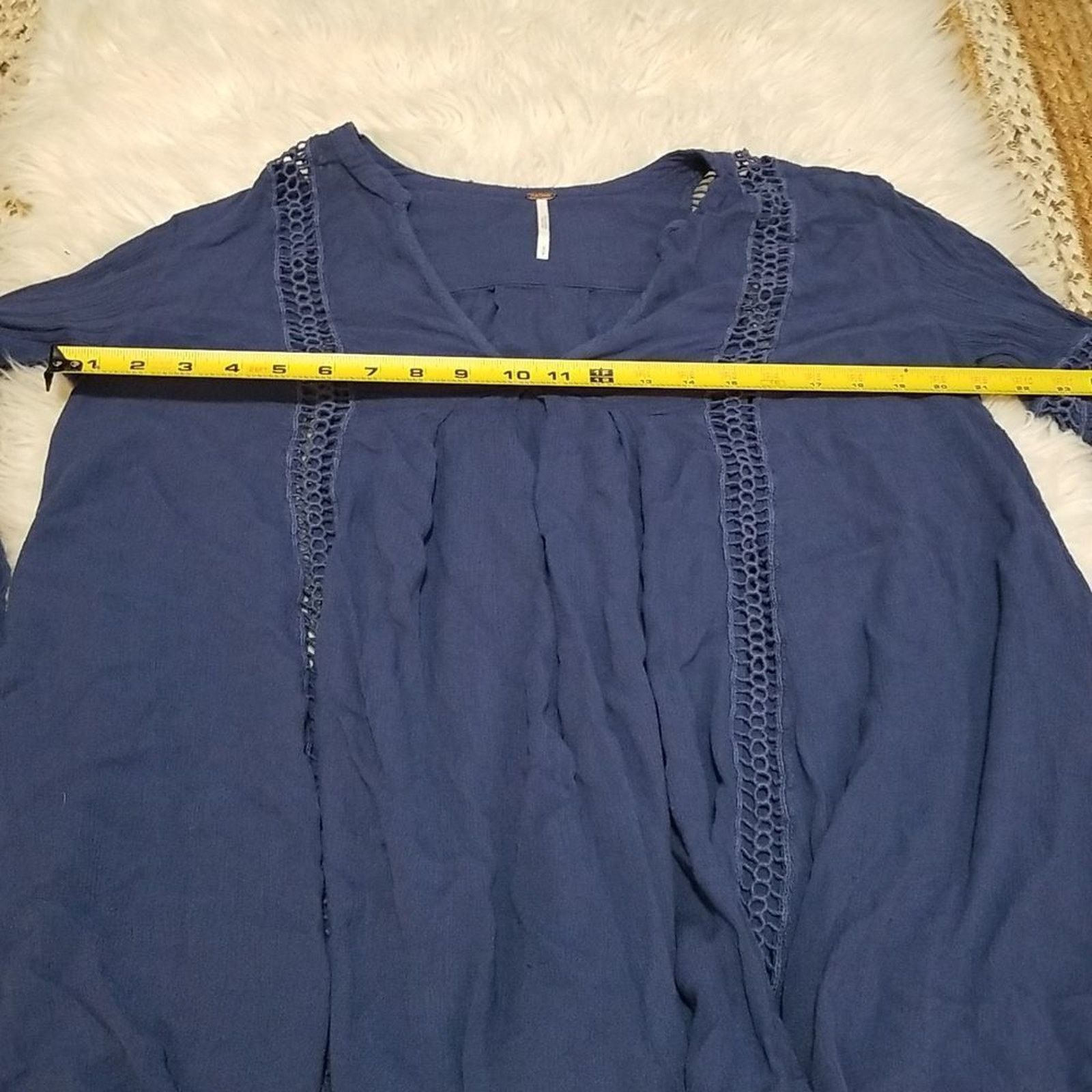 Free People Free People Just the Two of Us Boho Long Sleeve Flowy Tunic Size S / US 4 / IT 40 - 10 Thumbnail