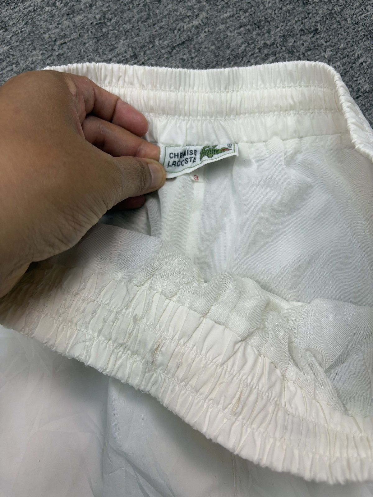 Lacoste × Vintage Vintage 90s Lacoste Nylon Track Pants Joggers Size US 30 / EU 46 - 7 Thumbnail