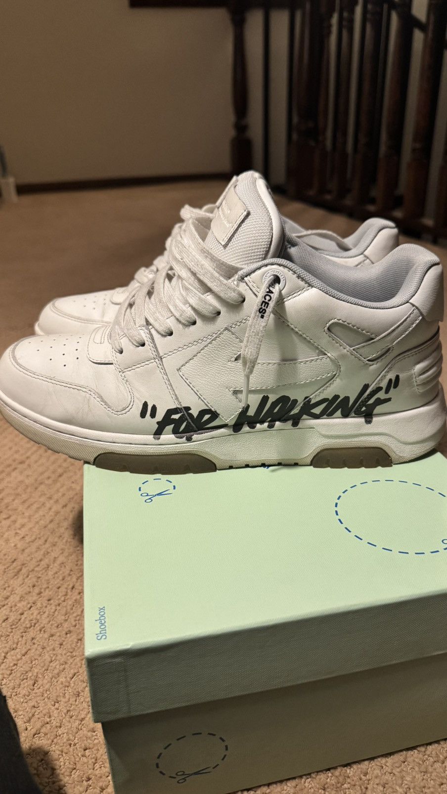 Off-White Off-White Out of Office “for walking” 45 (12) Size US 12 / EU 45 - 4 Thumbnail
