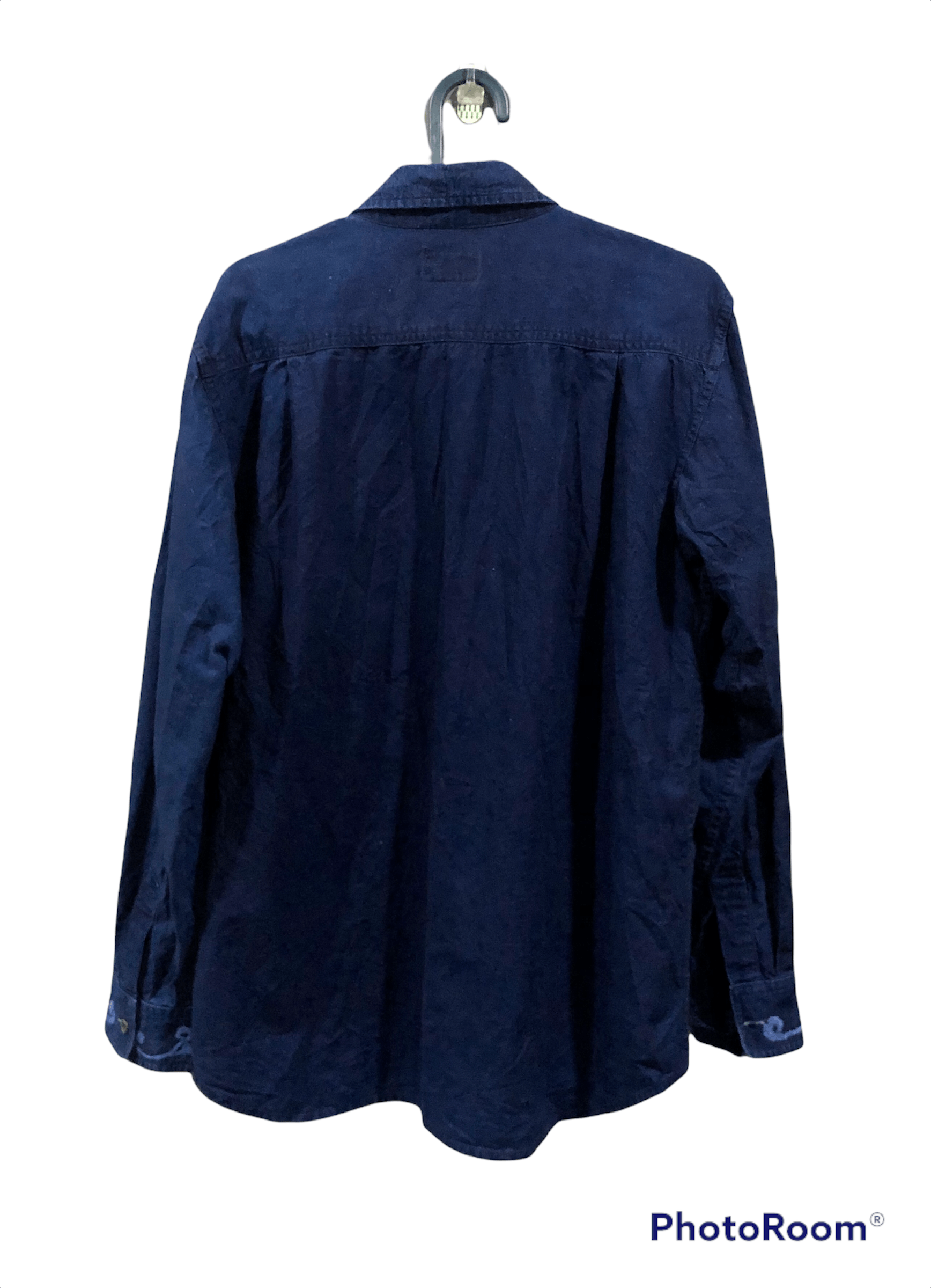 Indigo Gaijin Made Indigo Embroidered Work Shirt Size US M / EU 48-50 / 2 - 4 Thumbnail