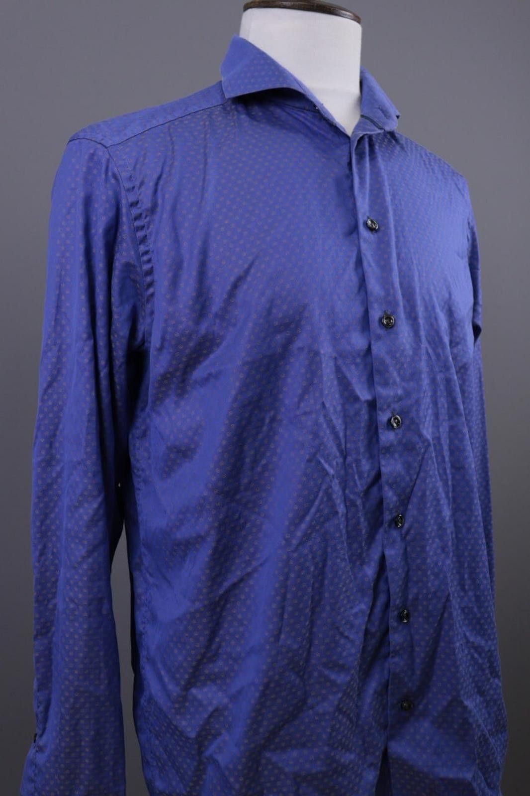 Eton Eton Slim Blue Floral Long Sleeve Button Down Shirt Size 44 Size US M / EU 48-50 / 2 - 5 Thumbnail
