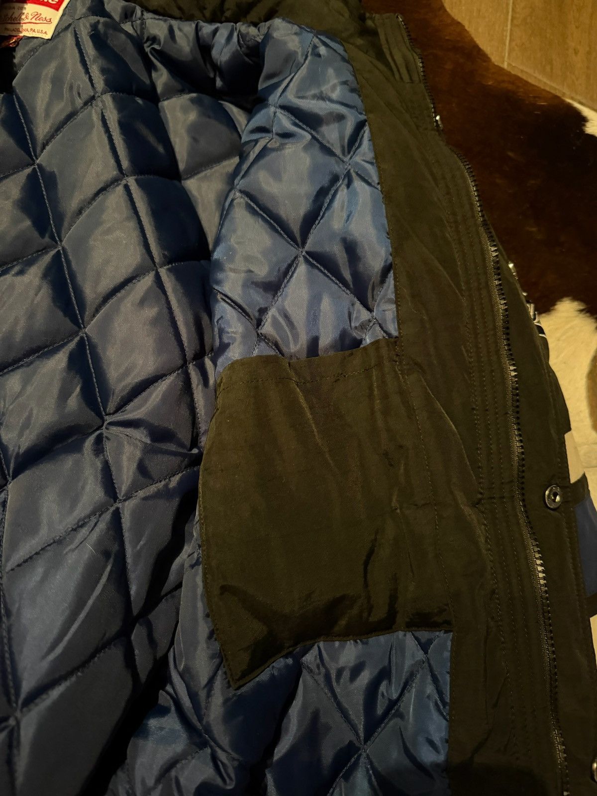 Supreme mitchell and ness NCAA georgetown hooded stadium jacket Size US M / EU 48-50 / 2 - 13 Thumbnail
