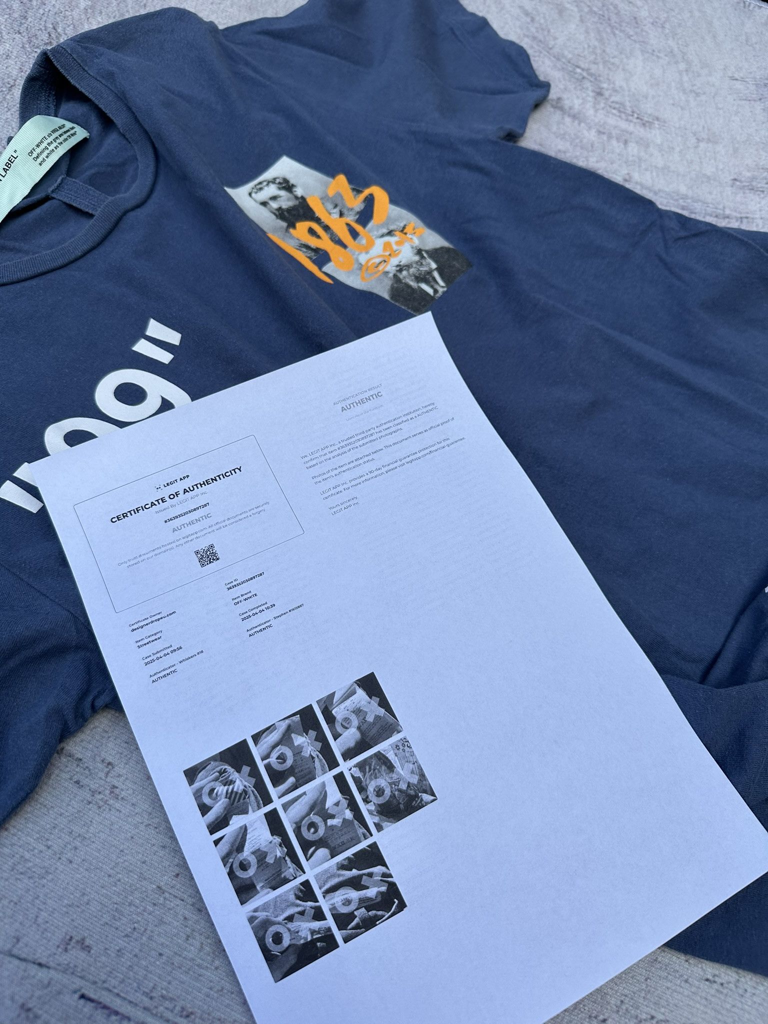 Off-White Off-White T-Shirt Summer 1863 Navy Impressionism Logo size M Size US M / EU 48-50 / 2 - 3 Thumbnail