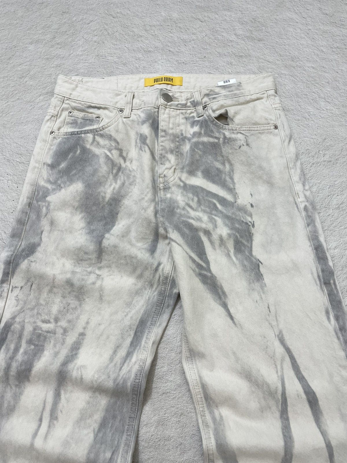 Number (N)ine 2000s Kapital Archival Gray Wash Denim Baggy Jeans Hysteric Size US 31 - 4 Thumbnail