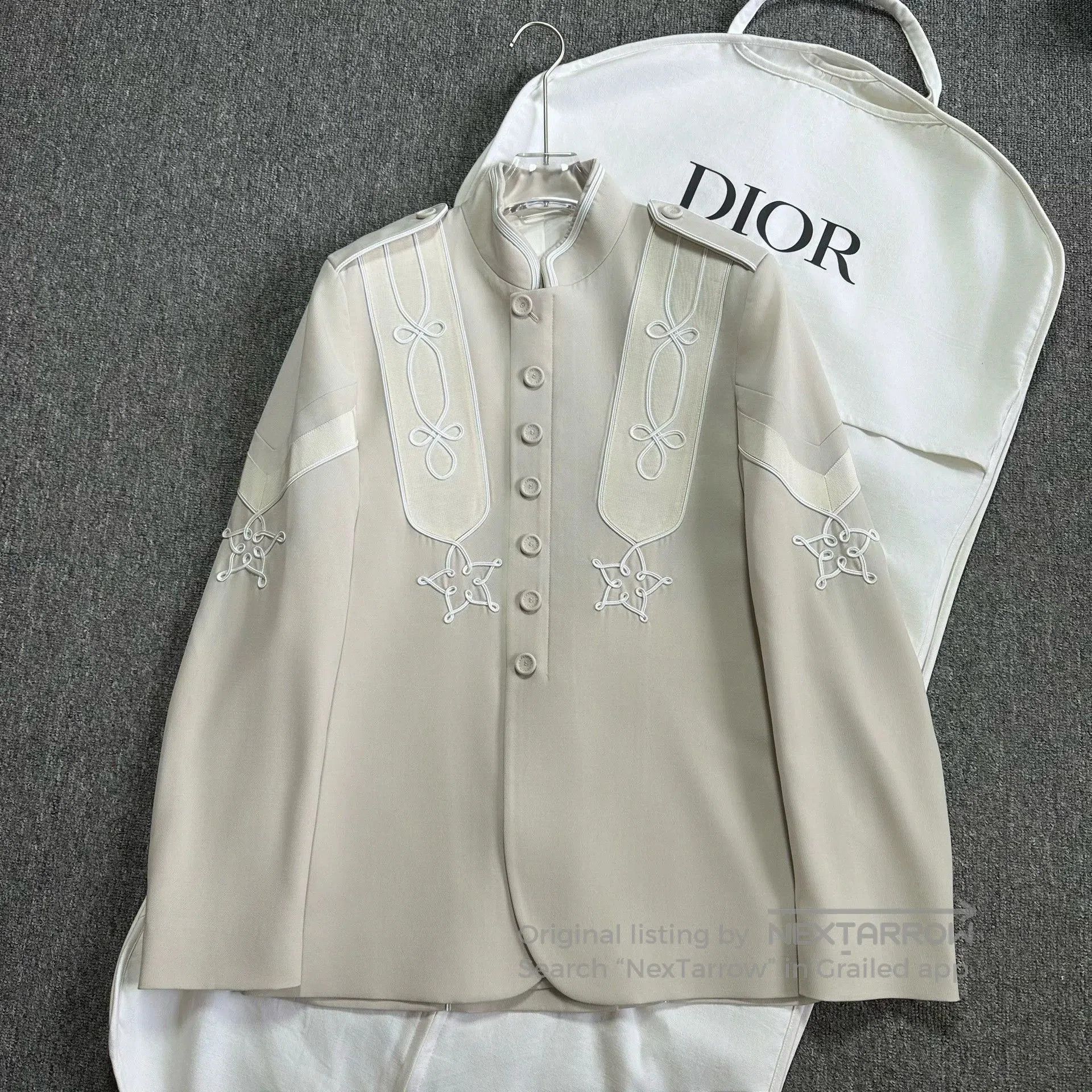 Dior Dior 21FW White Embroidered Jacket. Size US M / EU 48-50 / 2 - 1 Thumbnail