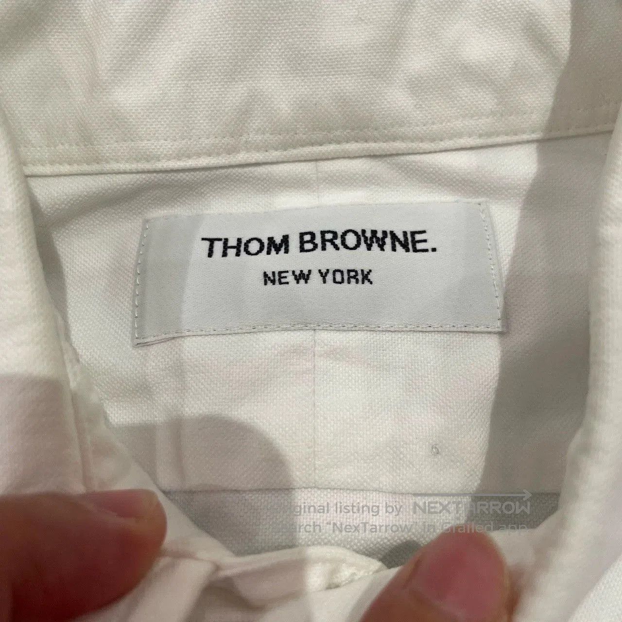 Thom Browne Thom Browne TB White Long-Sleeve Shirt. Size US XS / EU 42 / 0 - 9 Thumbnail