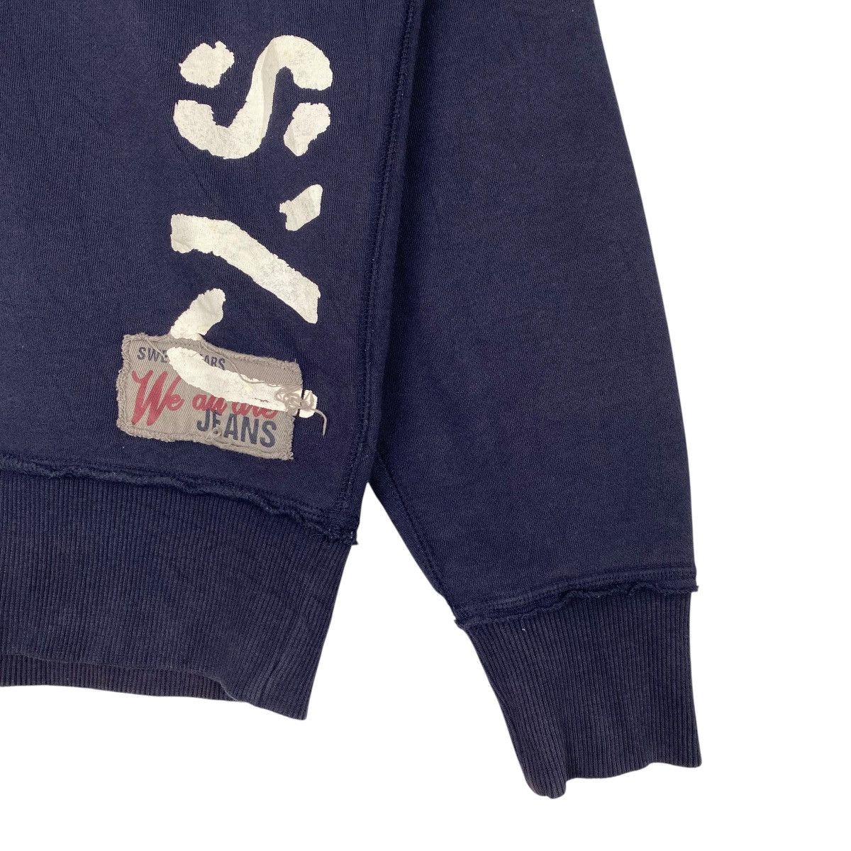 Designer × Vintage Vintage SYJ Hoodie Printed Sweater Navy Blue Size US S / EU 44-46 / 1 - 5 Thumbnail
