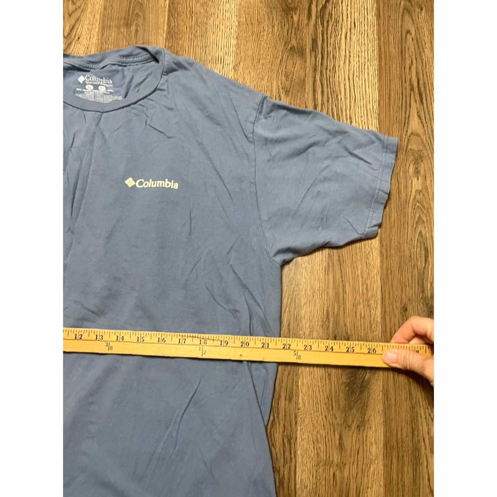 Vintage Columbia Shirt Men XL Blue Columbia Since 1938 Print T-Shirt Short Sleeve Round Neck Casual Modern Basic Regular Fits Size XL / US 12-14 / IT 48-50 - 7 Thumbnail