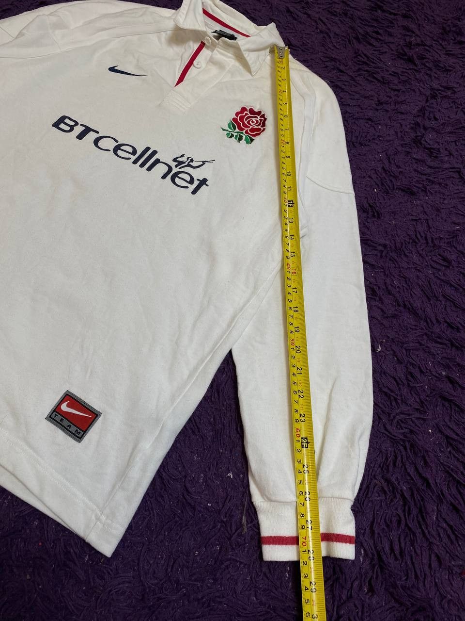 Nike Y2K white Long Sleeve Nike Vintage logo BTCELLNET Size US M / EU 48-50 / 2 - 13 Thumbnail