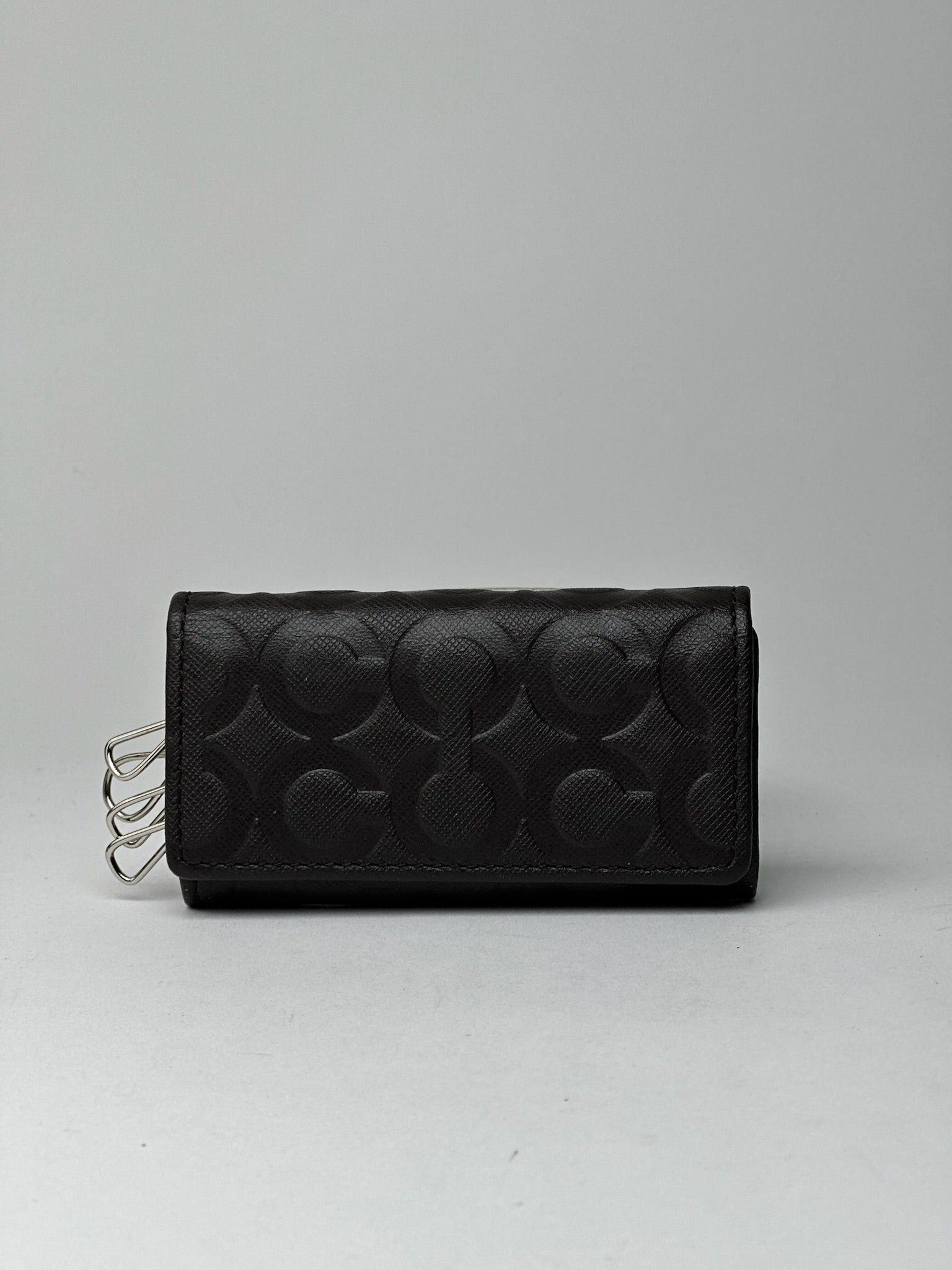 Coach Vintage Leather Monogram Key Holder black Size ONE SIZE - 1 Thumbnail