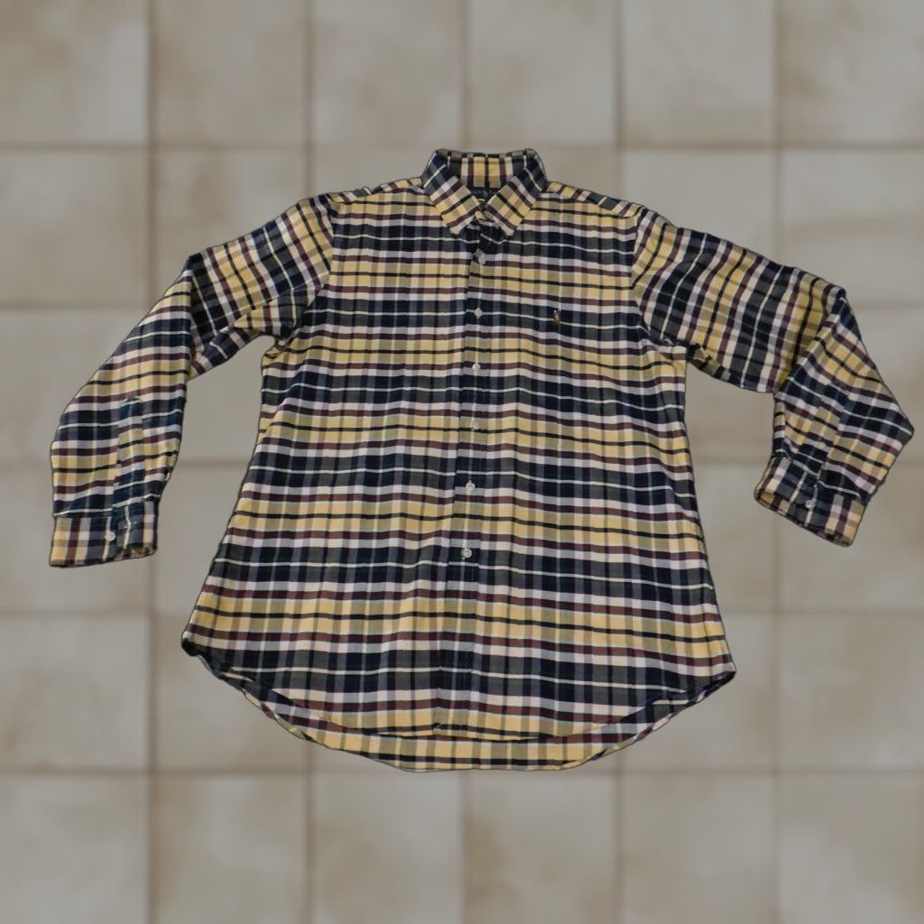 Ralph Lauren Ralph Lauren Shirt Mens Large Plaid Custom Fit Long Sleeve Button-Down Pony Size US L / EU 52-54 / 3 - 1 Thumbnail