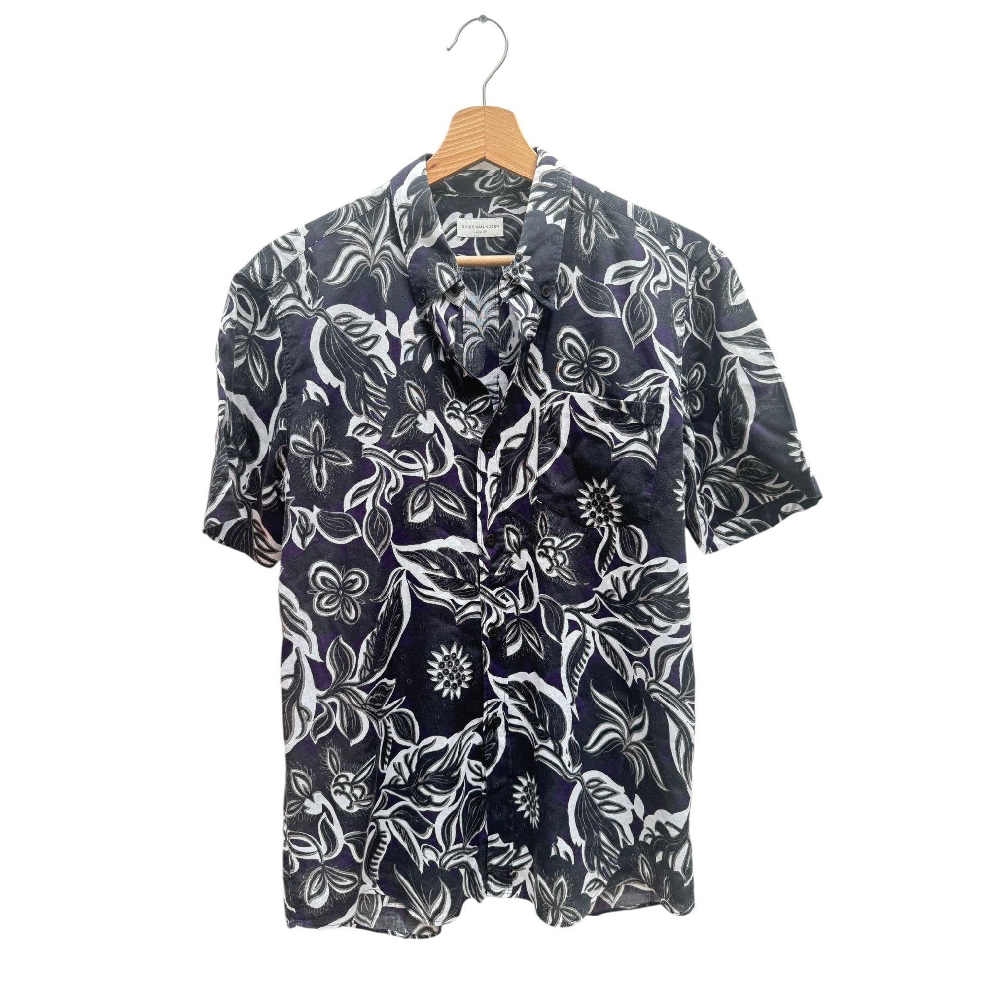Dries Van Noten Floral Cotton Shirt Size US S / EU 44-46 / 1 - 1 Thumbnail