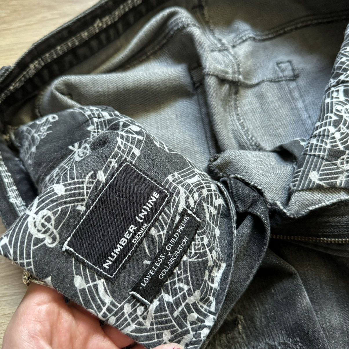 Number (N)ine Number (N)Ine x Loveless Guild Prime distressed denim Size US 30 / EU 46 - 5 Thumbnail