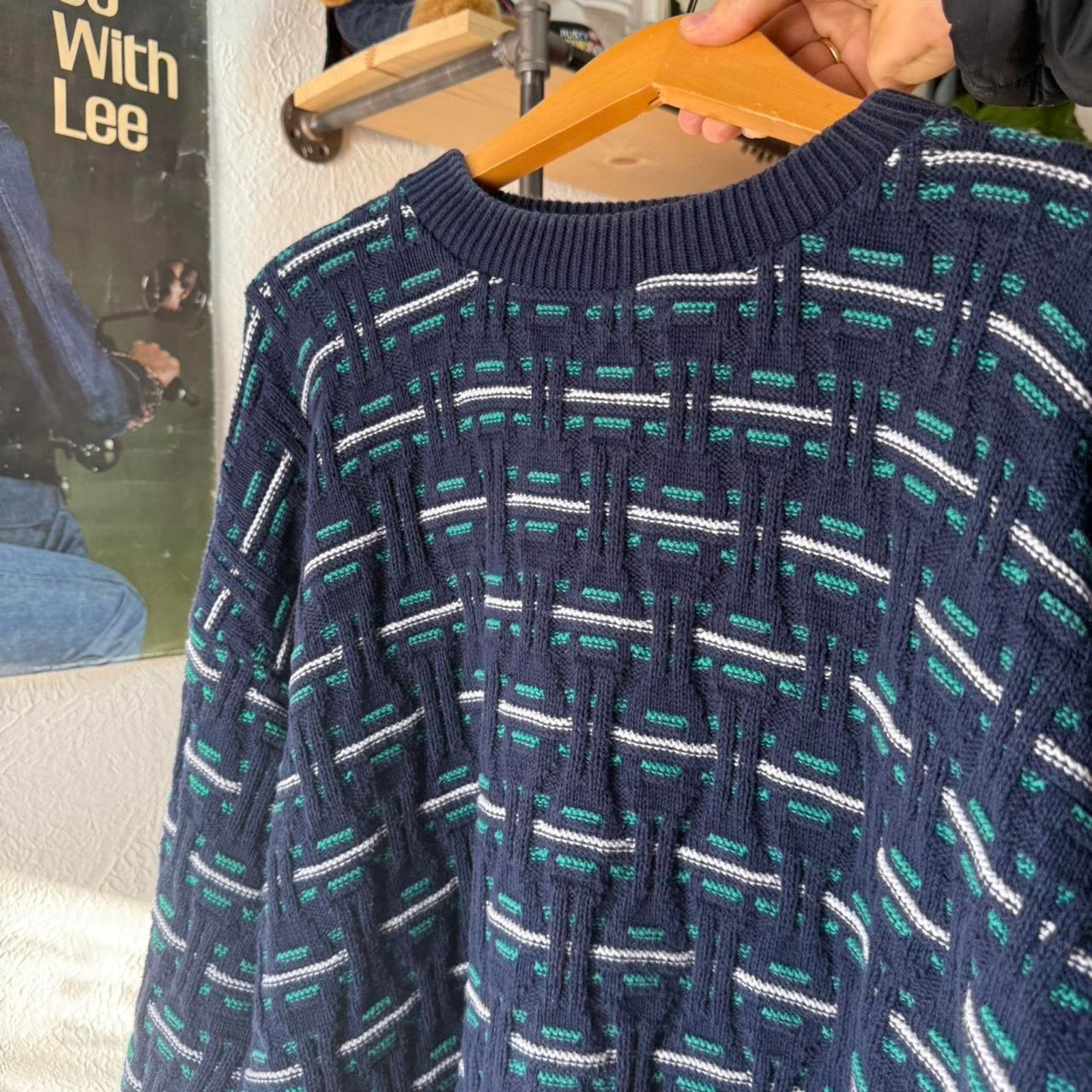 Vintage Vintage 90s Patterned Knit Sweater Size US XL / EU 56 / 4 - 4 Thumbnail