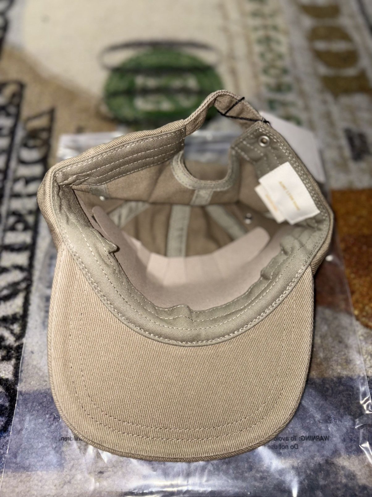 Aime Leon Dore Aime Leon Dore Washed ‘A’ Logo Hat Seagrass Size ONE SIZE - 3 Thumbnail