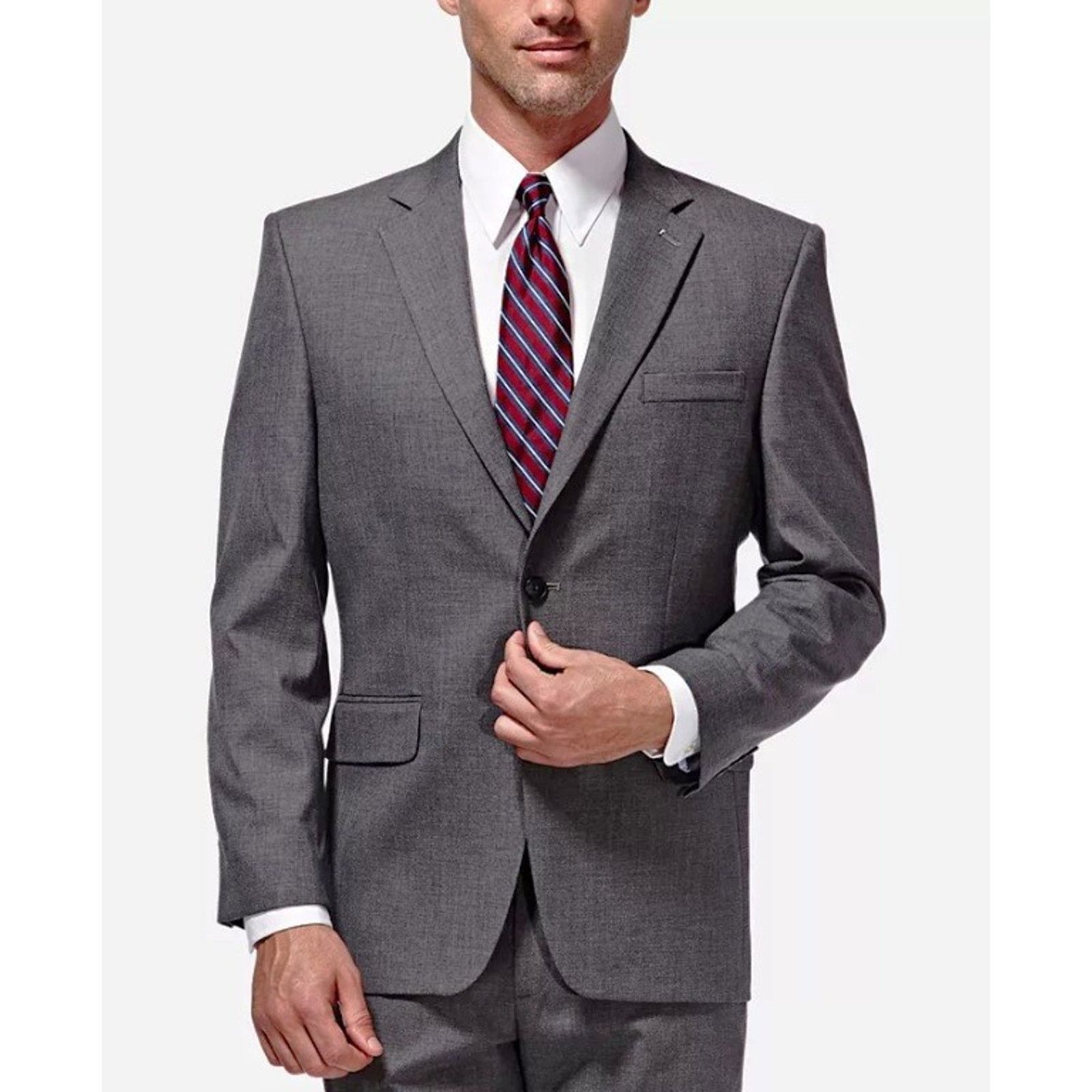 Haggar J.M. Haggar Men's Medium Gray Classic Fit Suit Jacket 42L Size 42L - 1 Thumbnail