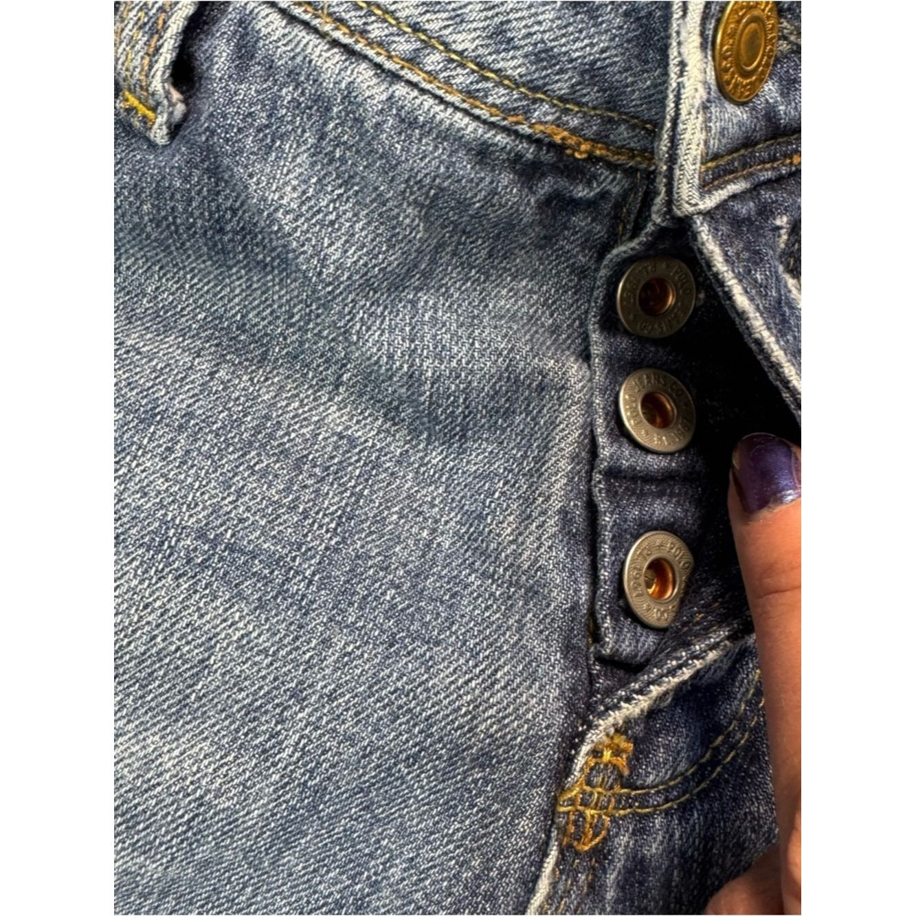 Polo Ralph Lauren Vintage Polo Ralph Lauren Melanie Distressed Bootcut Jeans Size 29" - 9 Thumbnail
