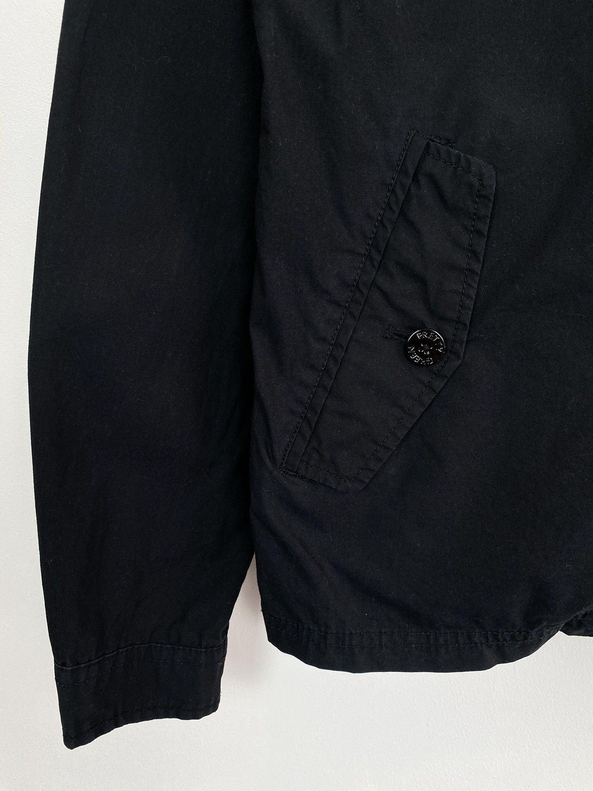 Pretty Green Pretty Green Full Zip Long Sleeve Cotton Jacket Size M Black Size US M / EU 48-50 / 2 - 3 Thumbnail
