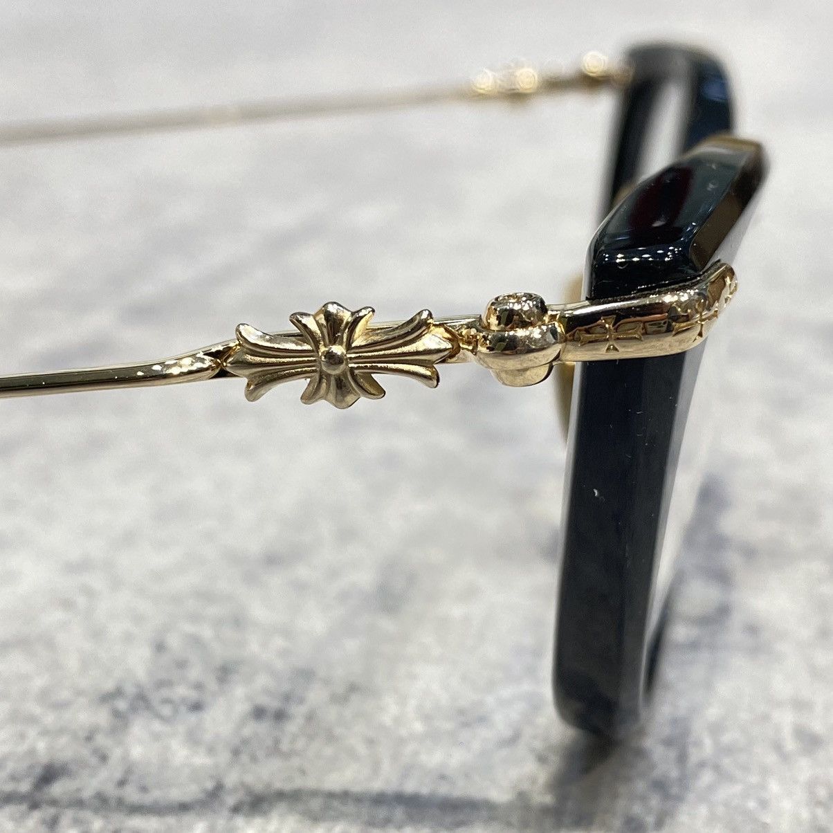 Chrome Hearts Chrome Hearts NEW LOVER Black/Goldplated Size ONE SIZE - 3 Thumbnail
