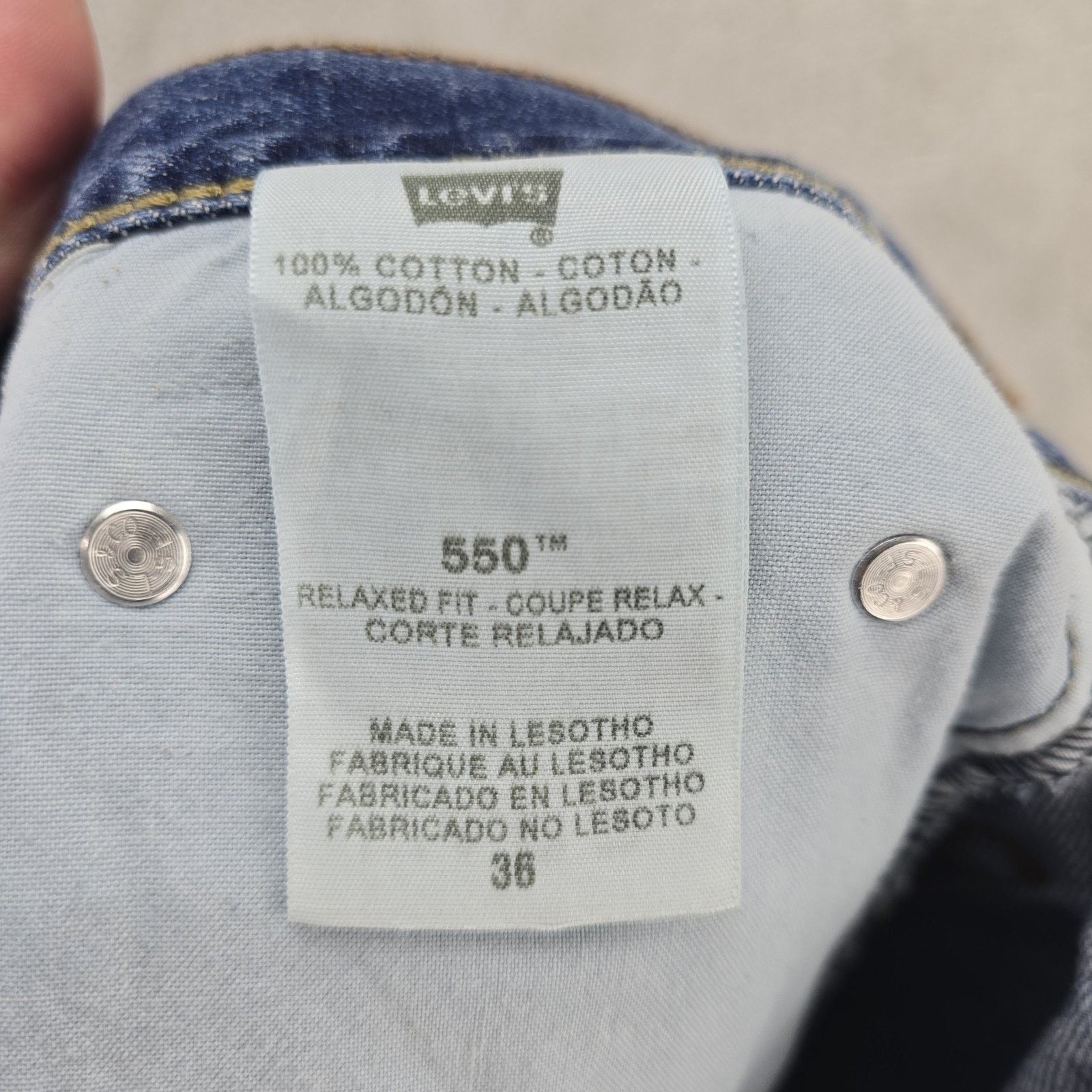 Levi's Levis 550 Jorts Jean Shorts Denim Size 36 (Fits 35x9) Y2K Size US 36 / EU 52 - 4 Thumbnail