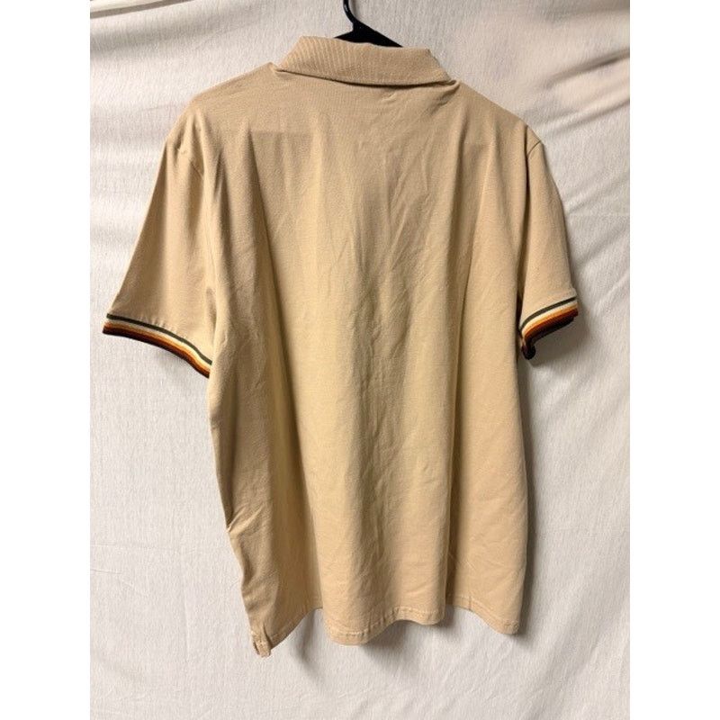 Ben Sherman Ben Sherman Polo Shirt Mens Size L Beige Signature Fit New Size US L / EU 52-54 / 3 - 2 Thumbnail