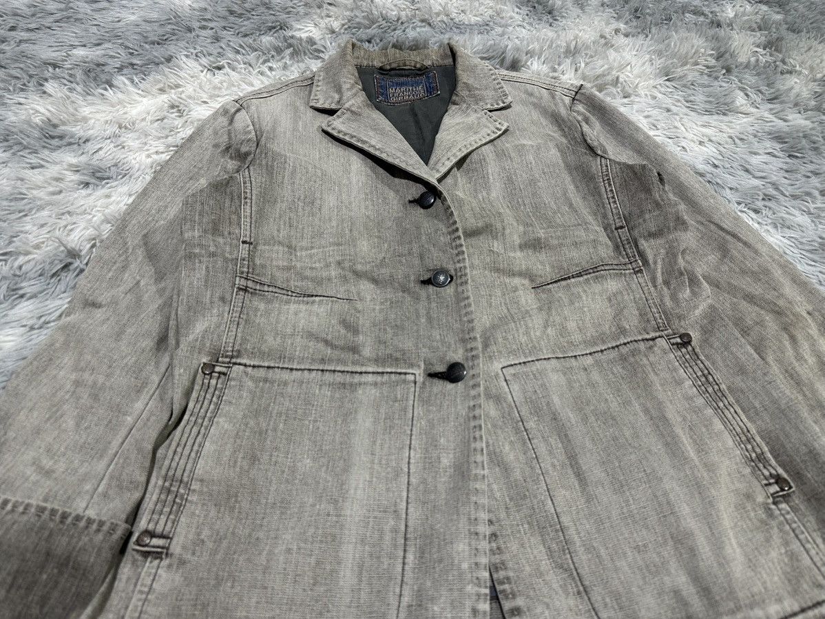 Marithe + Francois Girbaud 🔥1993 Vintage Marithe Francois Girbaud Denim Jacket Charcoal Size US M / EU 48-50 / 2 - 2 Thumbnail