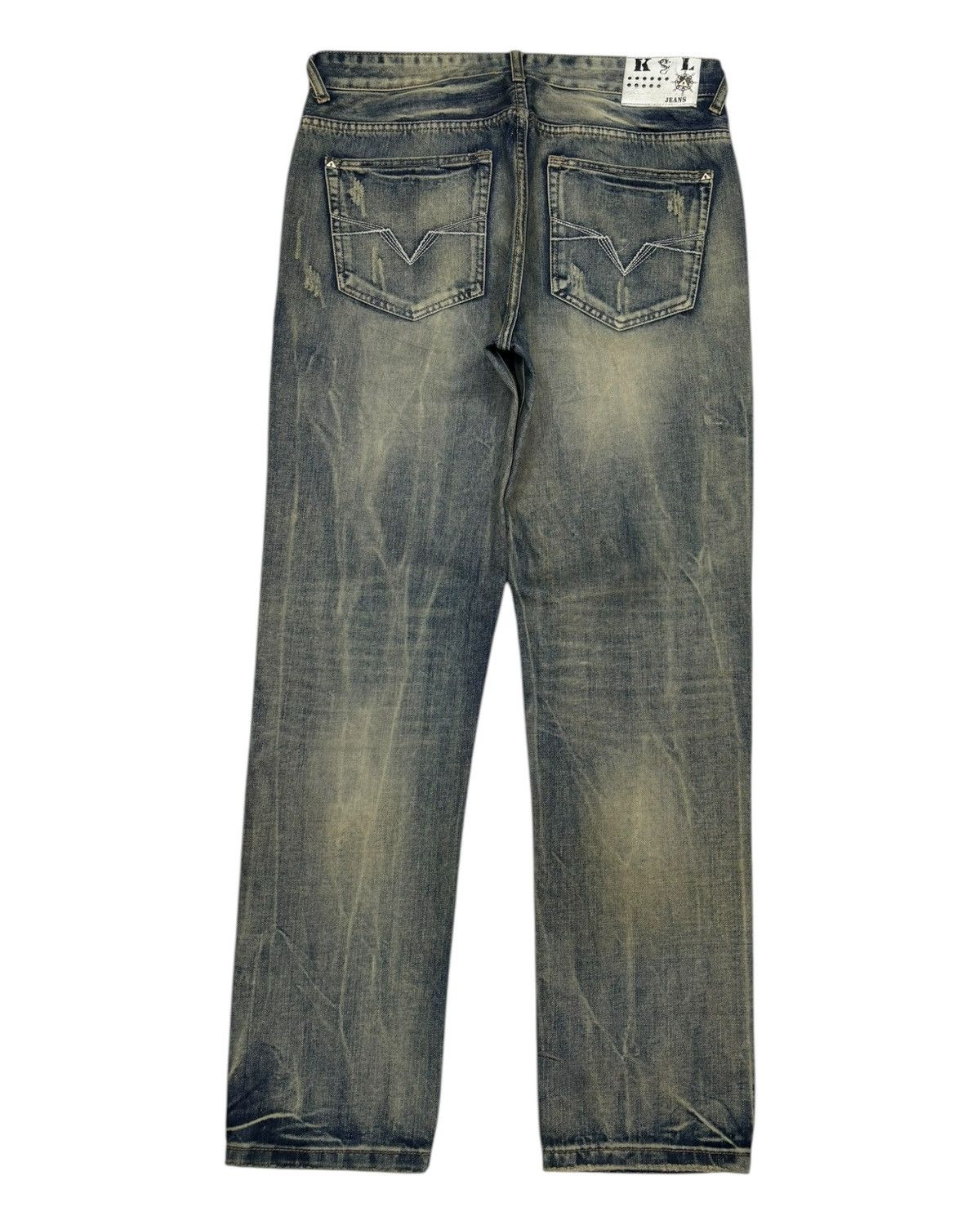 Junya Watanabe Rare Vintage Mud Wash Junya Watanabe Style Distressed Denim Size US 33 - 7 Thumbnail